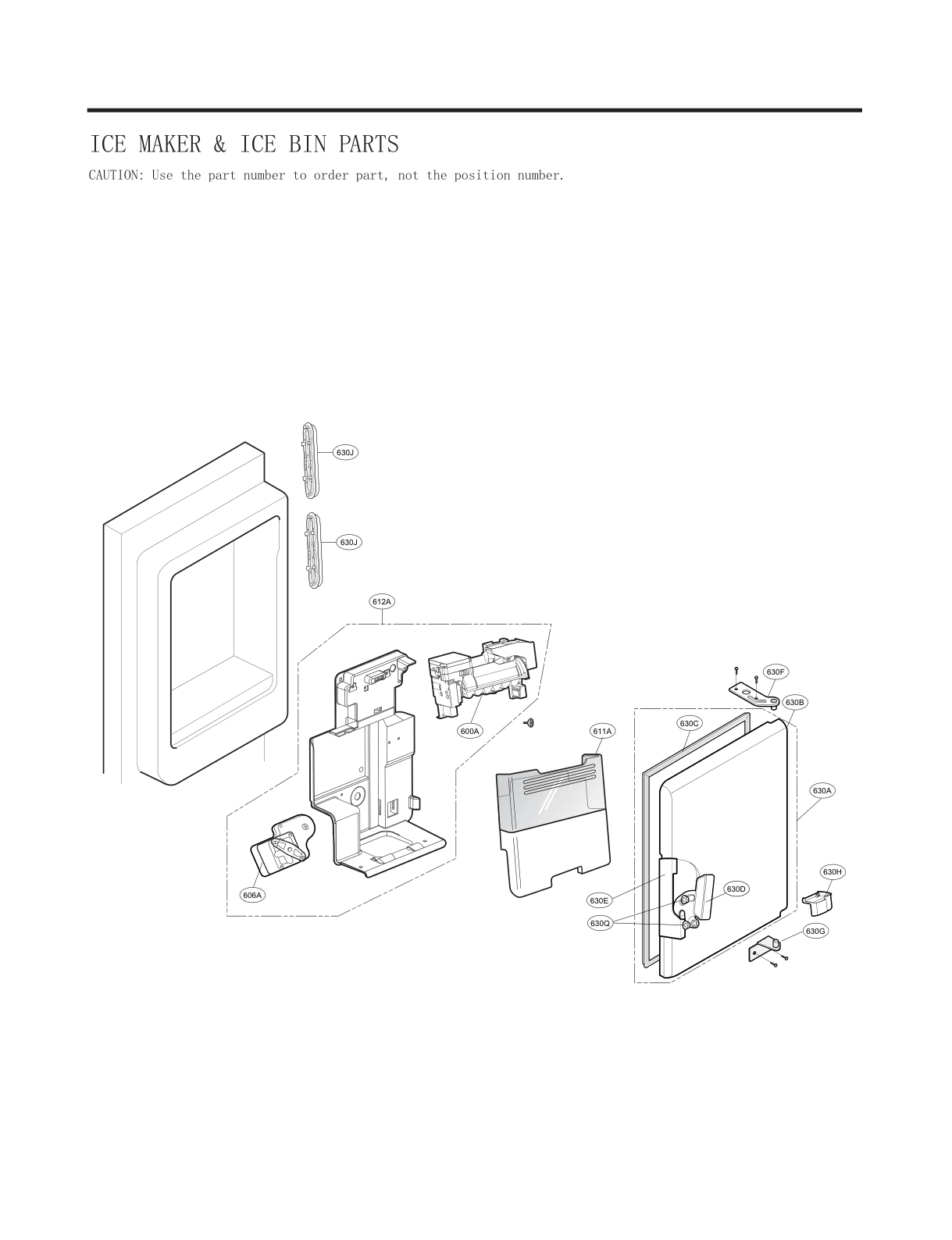 ICE MAKER & ICE BIN PARTS