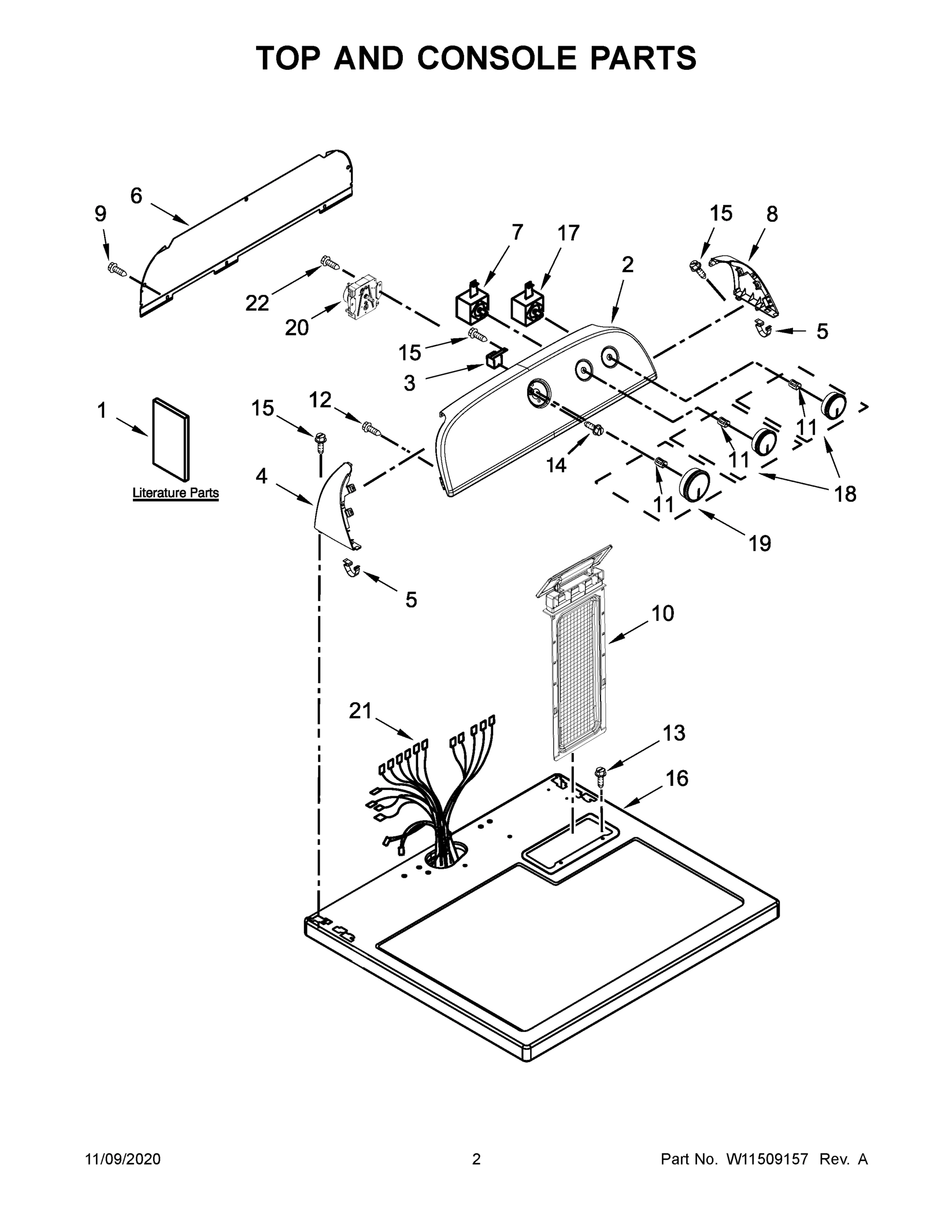 02 - TOP AND CONSOLE PARTS