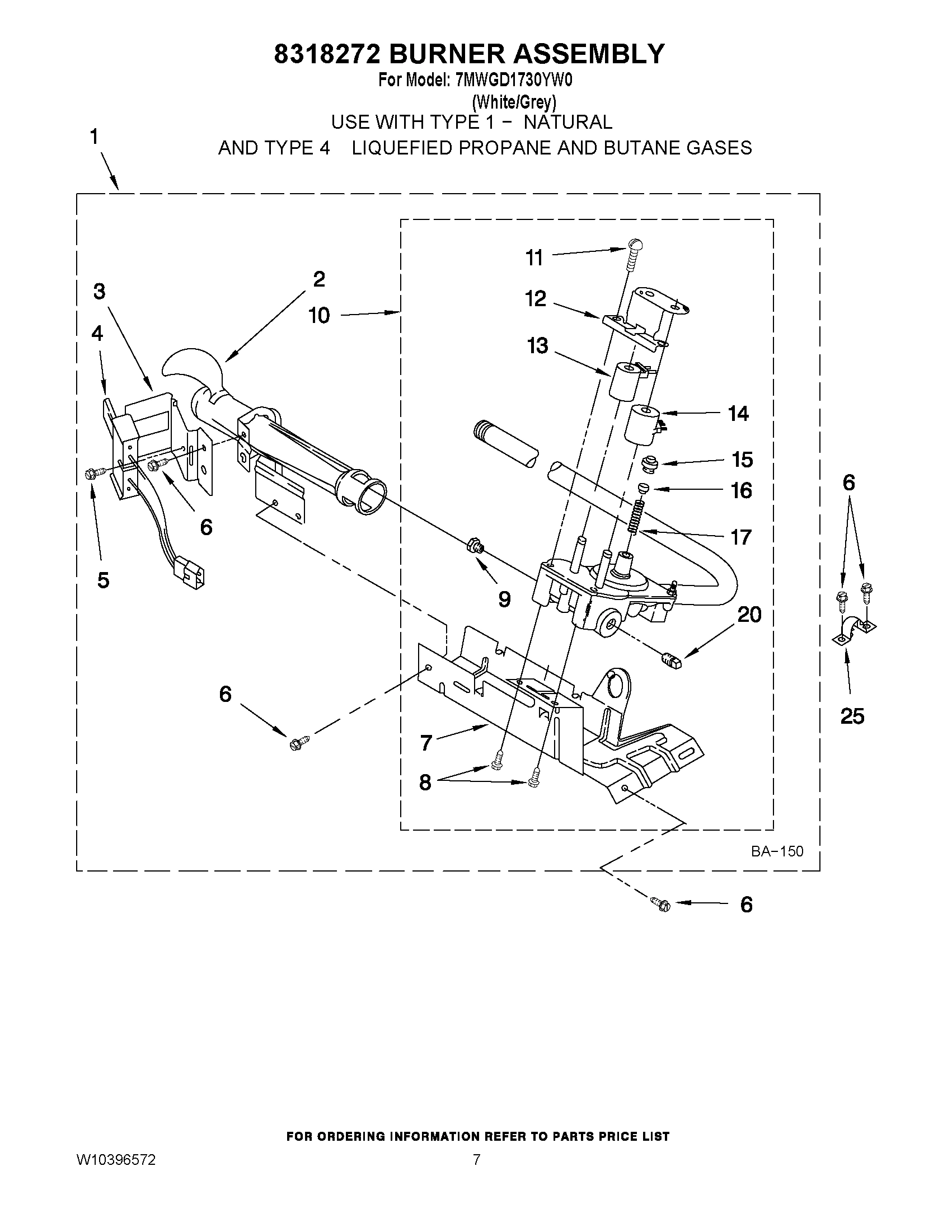 04 - 8318272 BURNER ASSEMBLY
