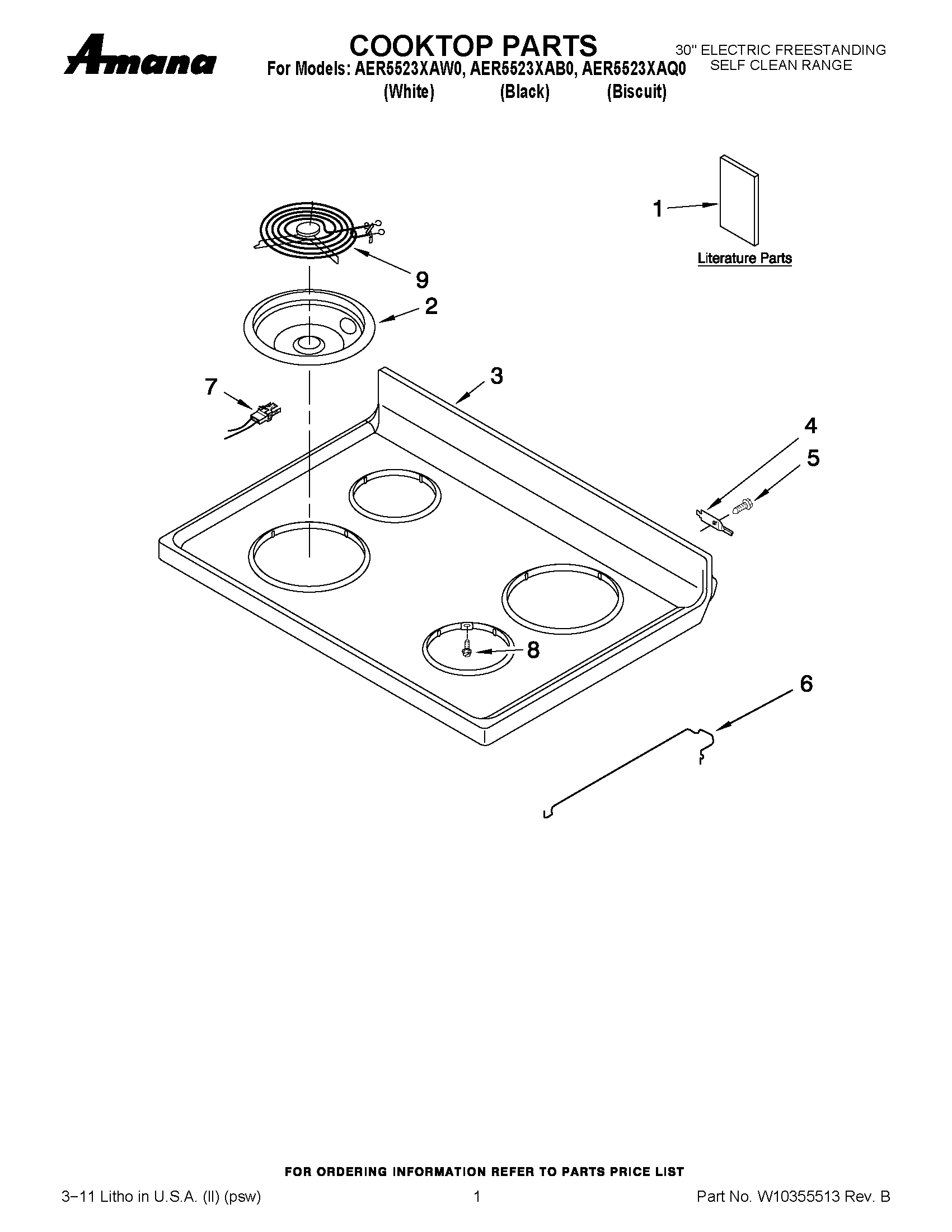 01 - COOKTOP PARTS