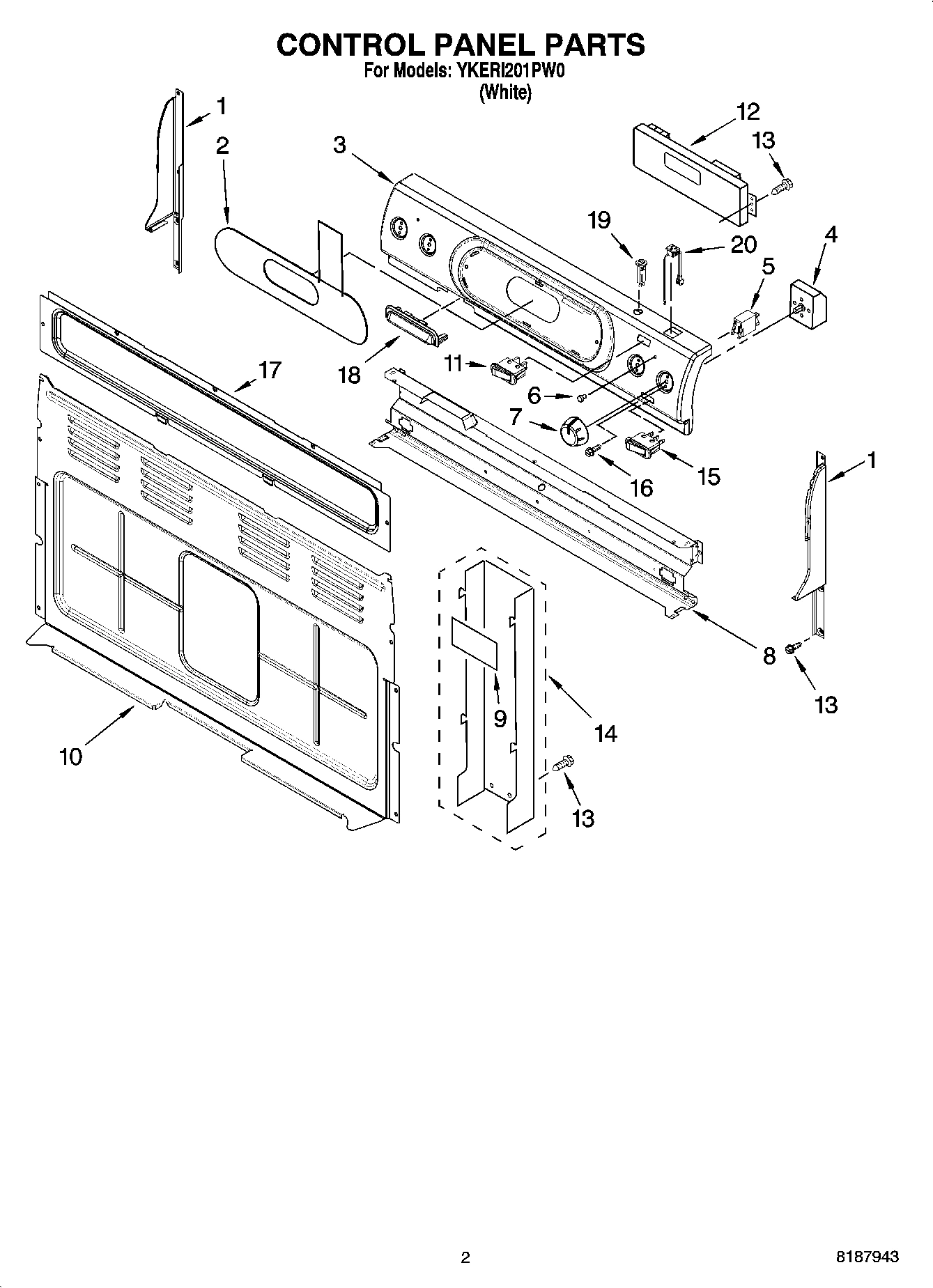 02 - CONTROL PANEL PARTS