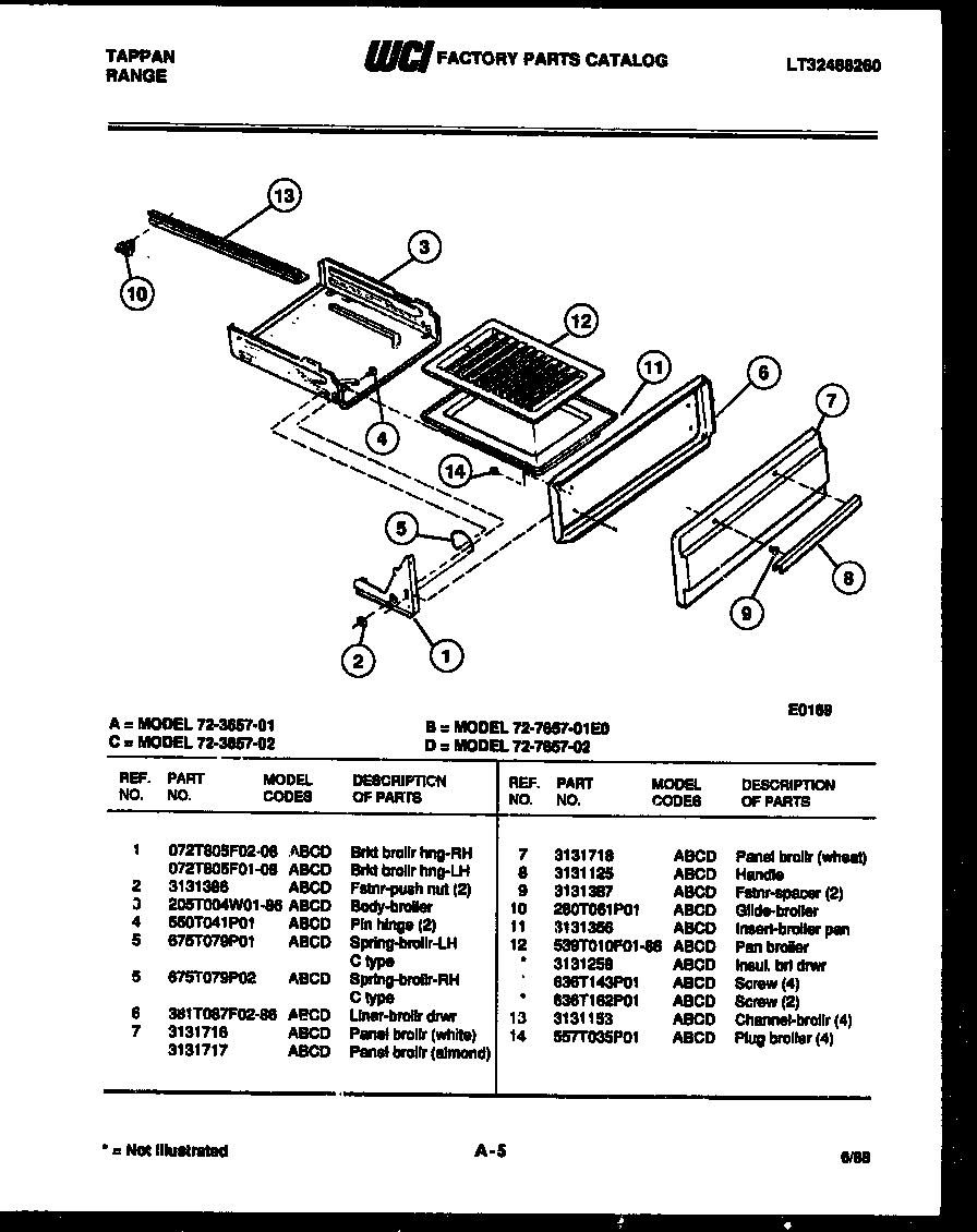 05 - BROILER DRAWER PARTS