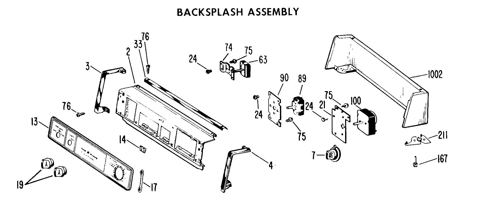 BACKSPLASH ASSEMBLY