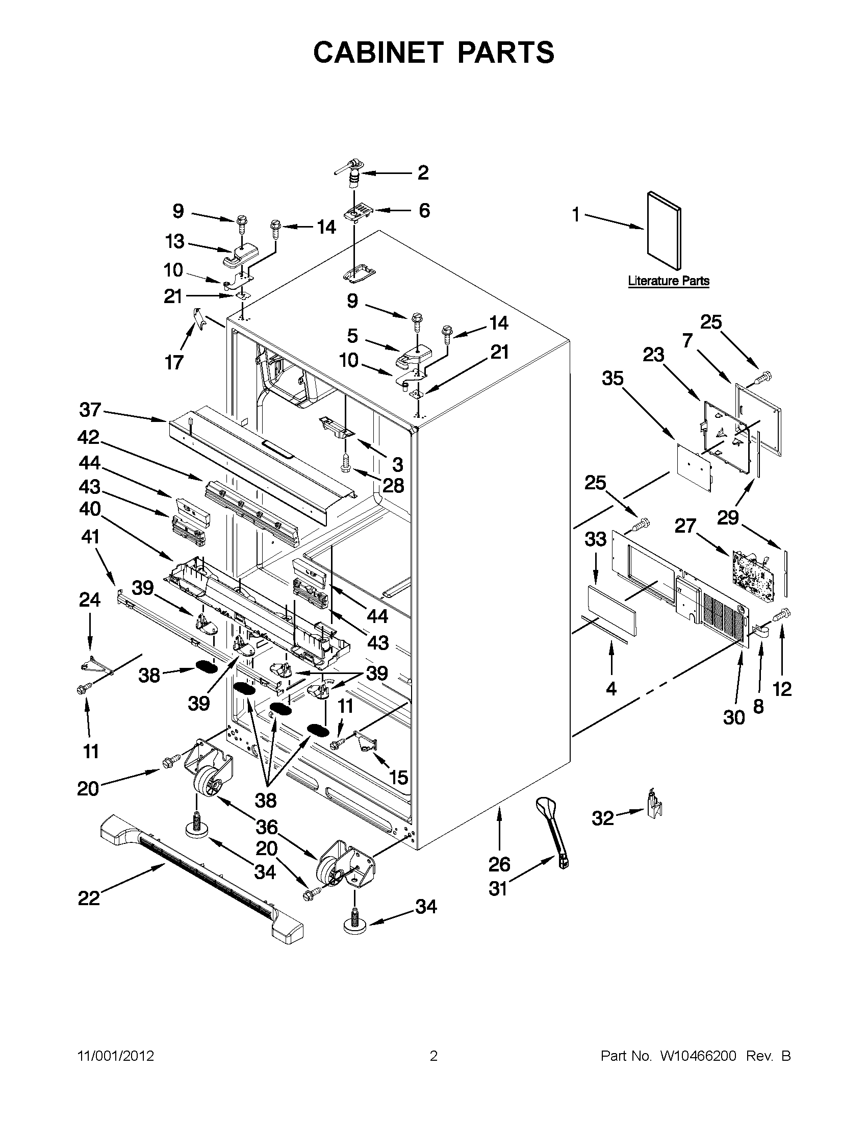 01 - CABINET PARTS