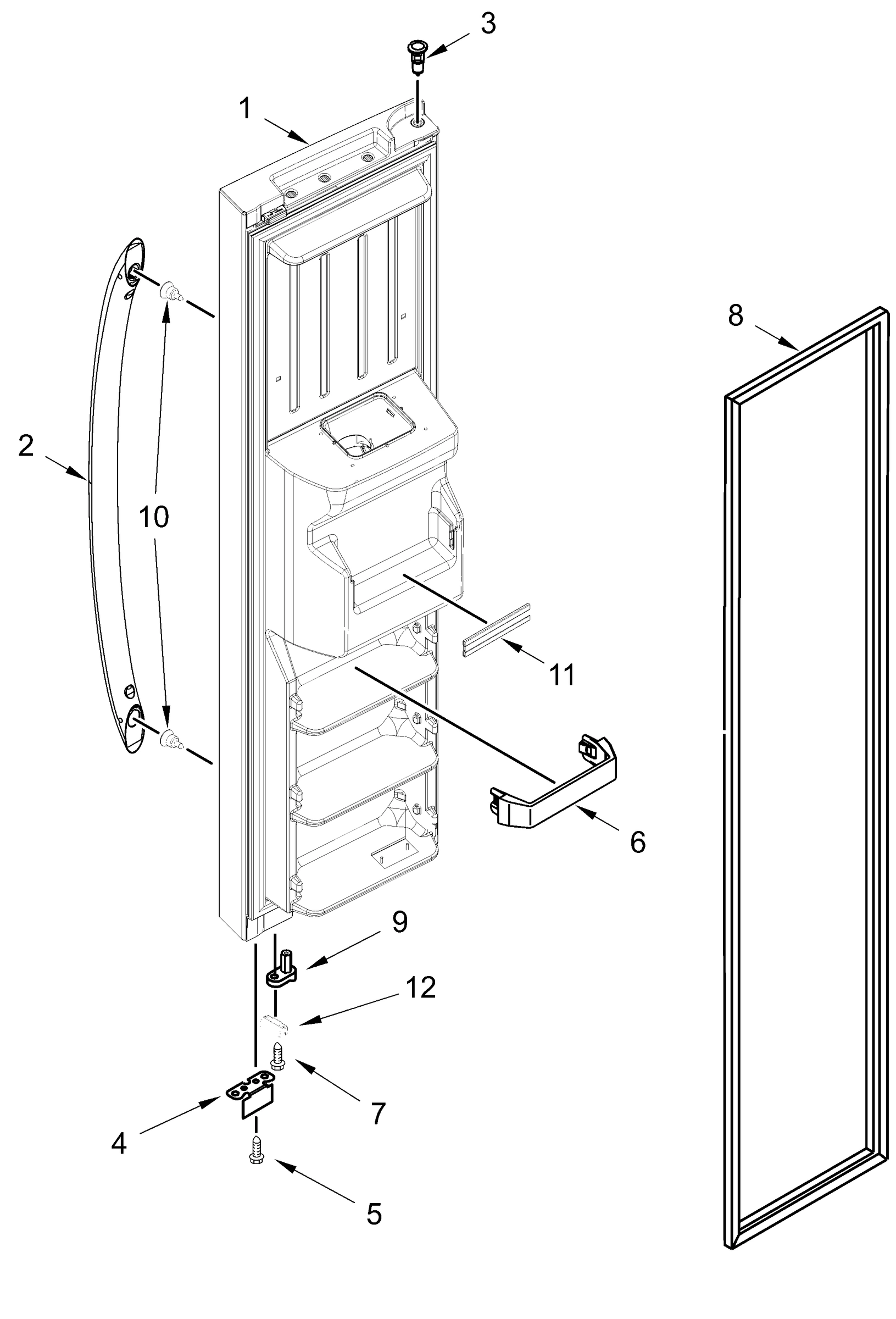 FREEZER DOOR PARTS