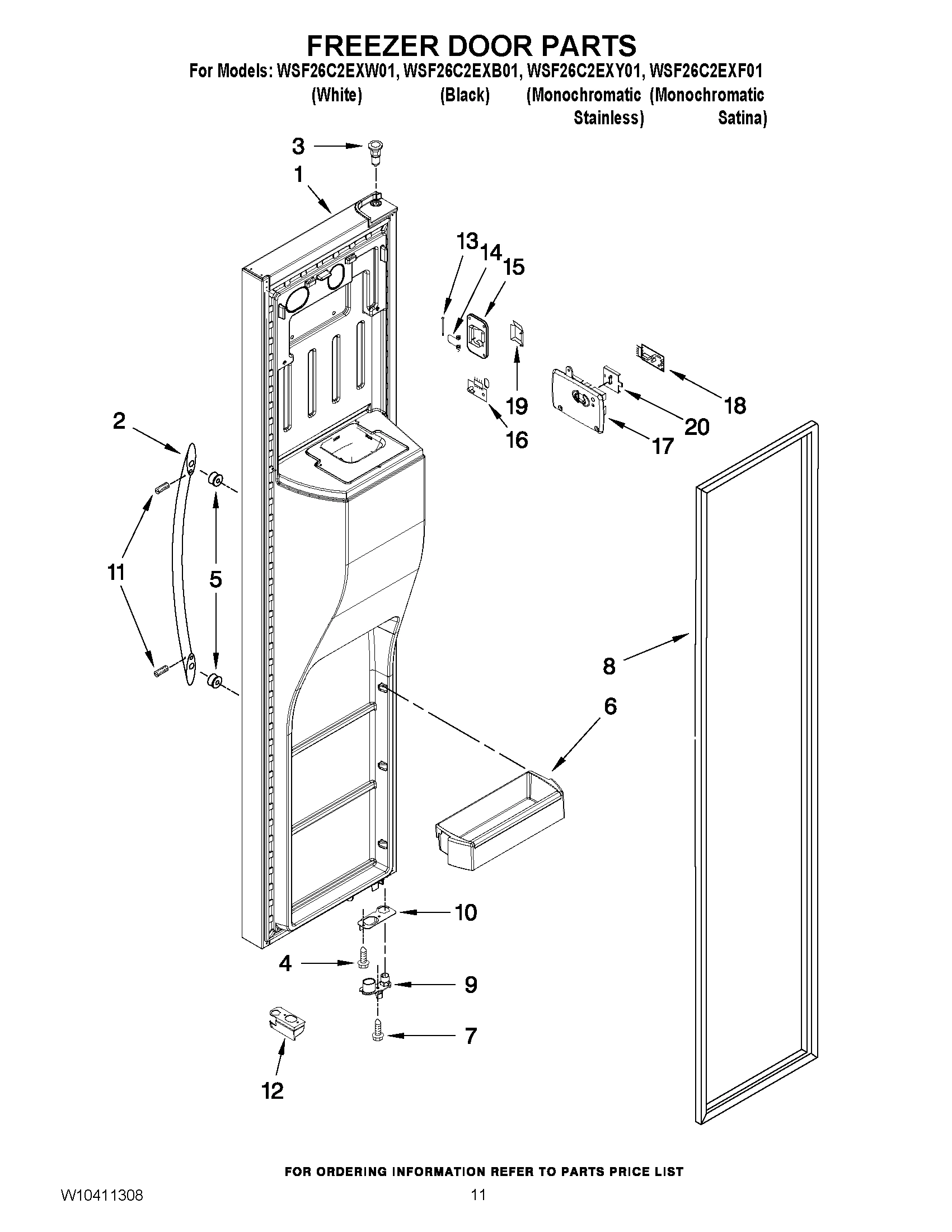 07 - FREEZER DOOR PARTS
