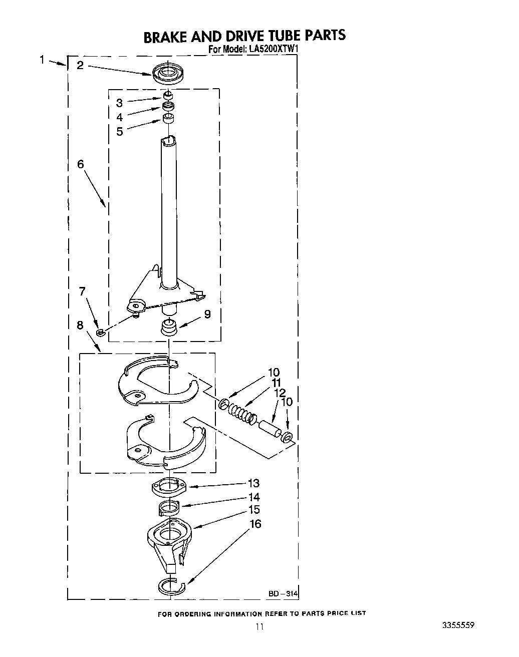 10 - BRAKE AND DRIVE TUBE