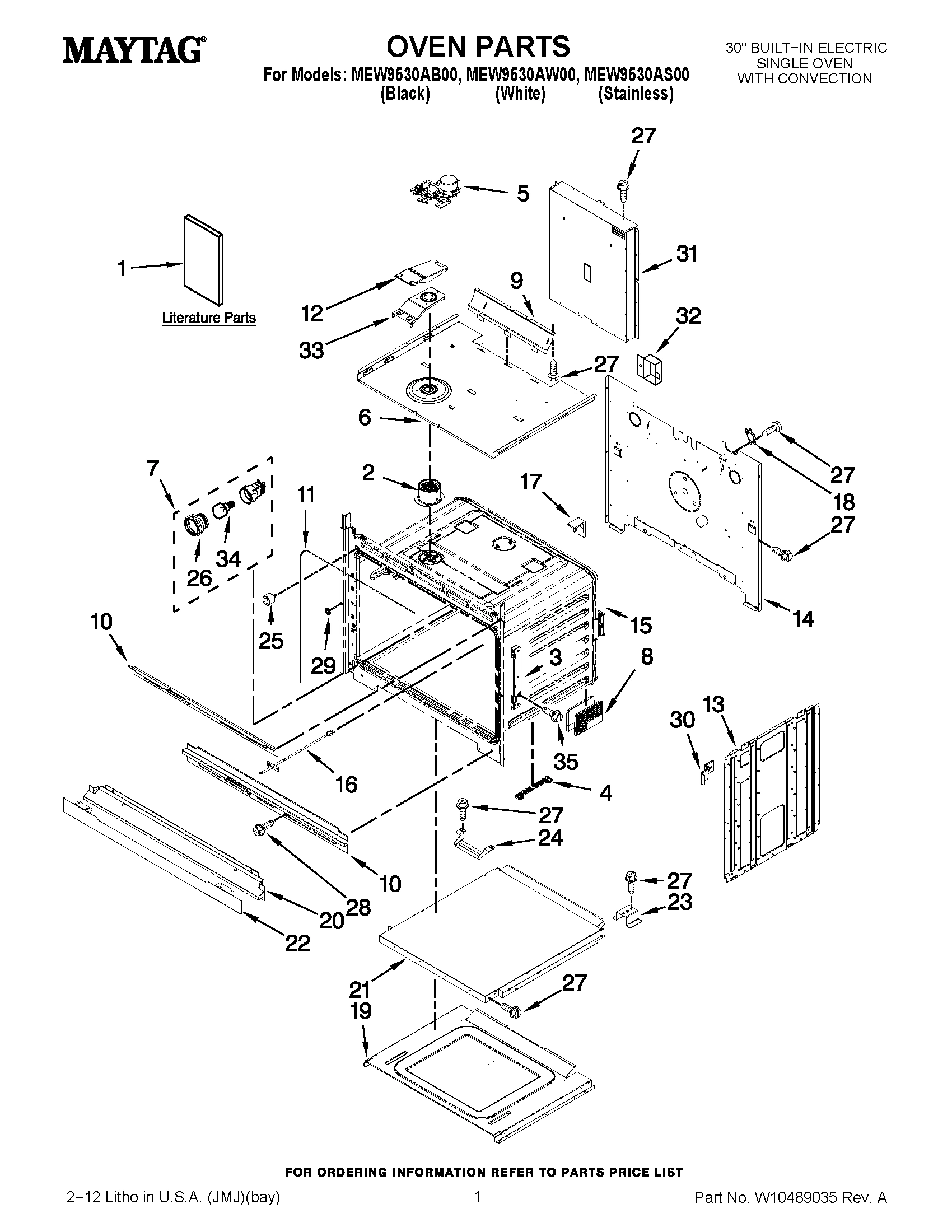 01 - OVEN PARTS