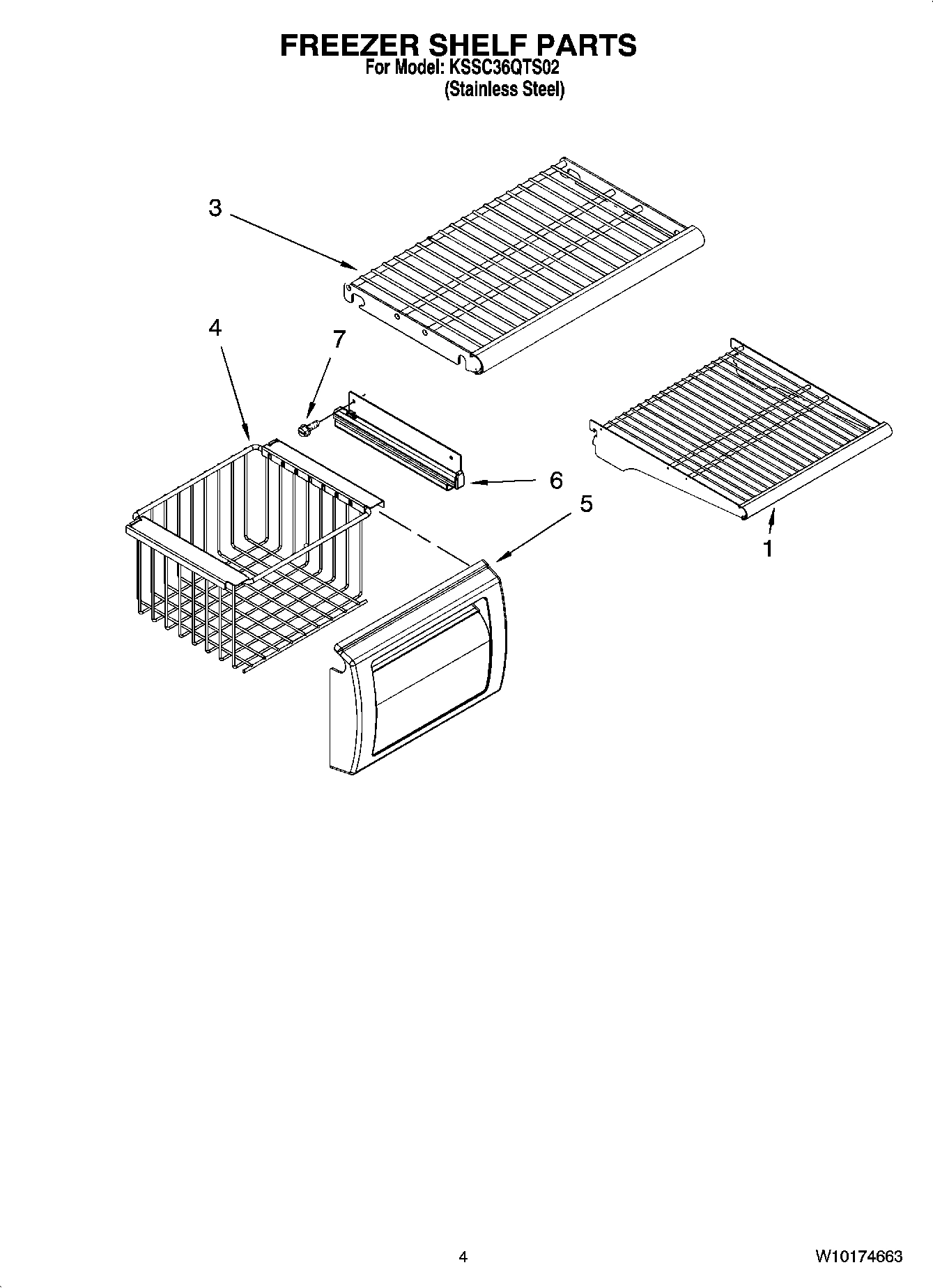03 - FREEZER SHELF PARTS