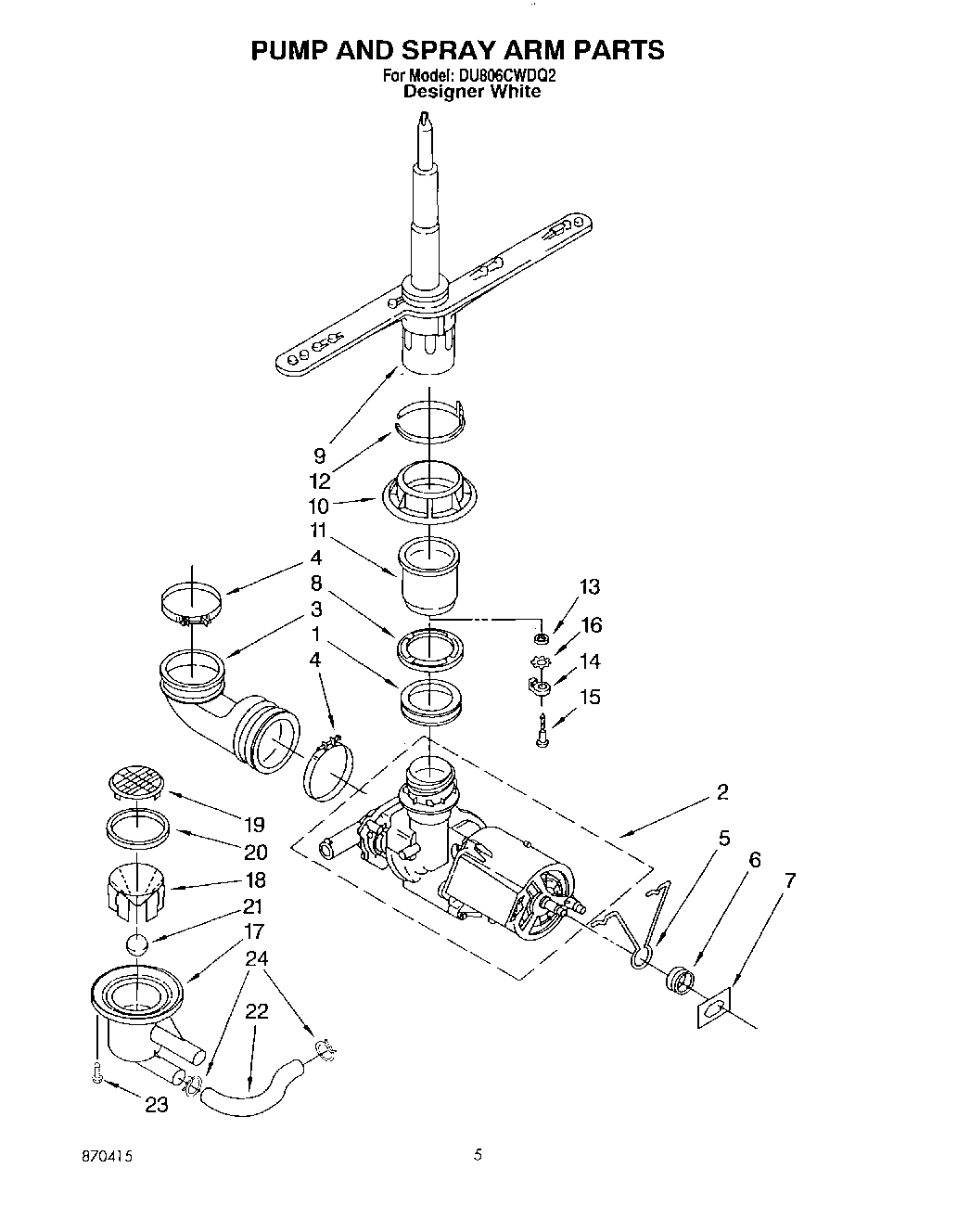 04 - PUMP AND SPRAY ARM