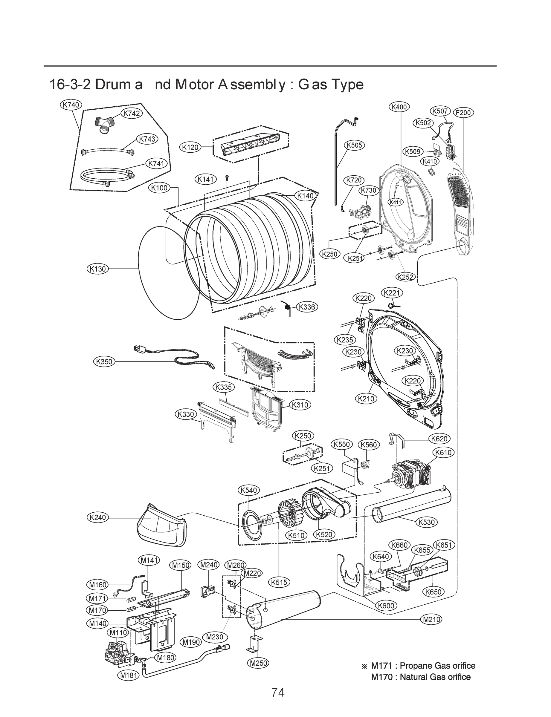 DRUM & MOTOR ASSEMBLY