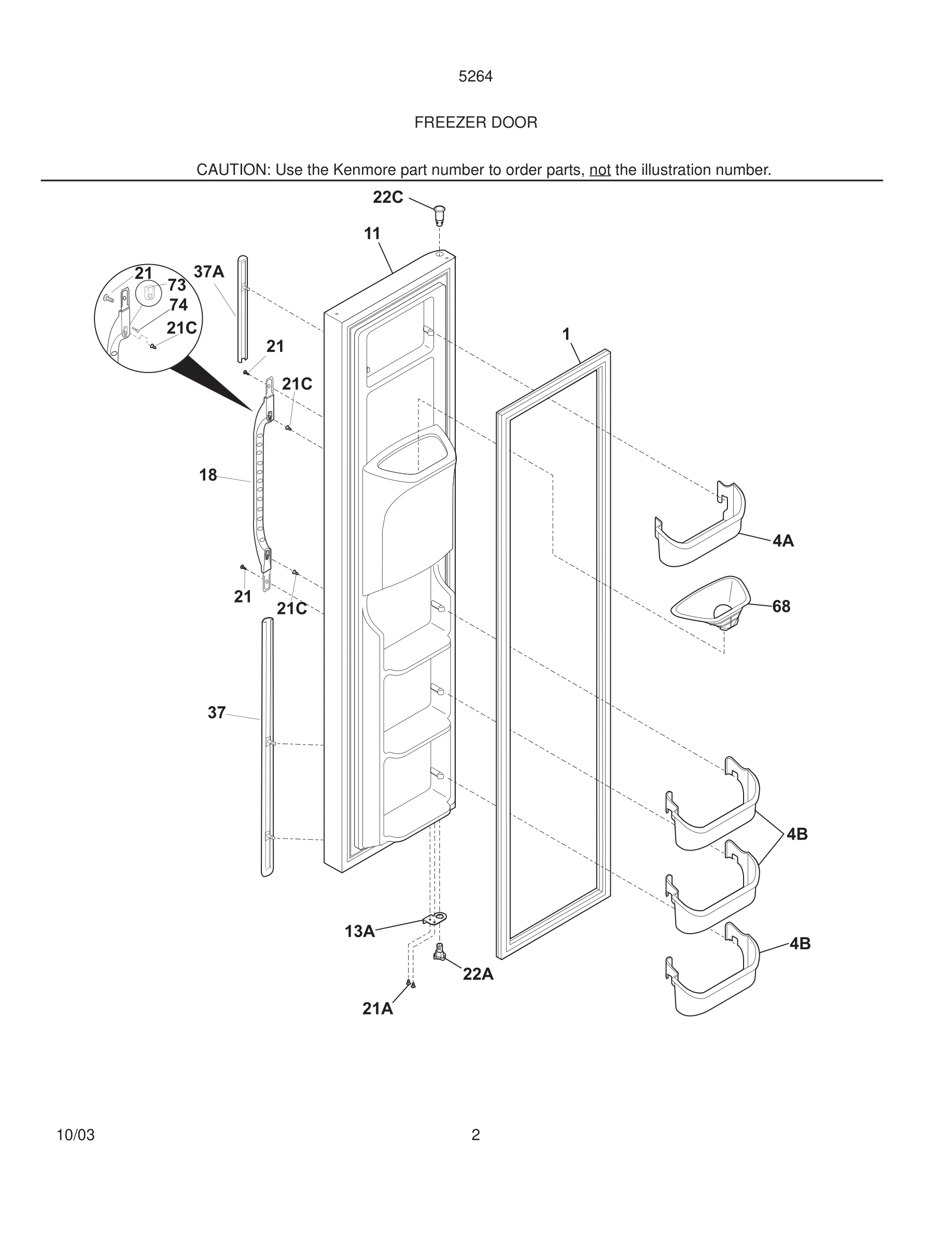 03 - FREEZER DOOR