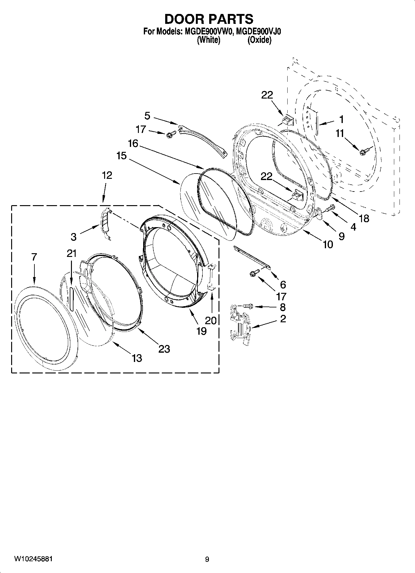 05 - DOOR PARTS, OPTIONAL PARTS (NOT INCLUDED)