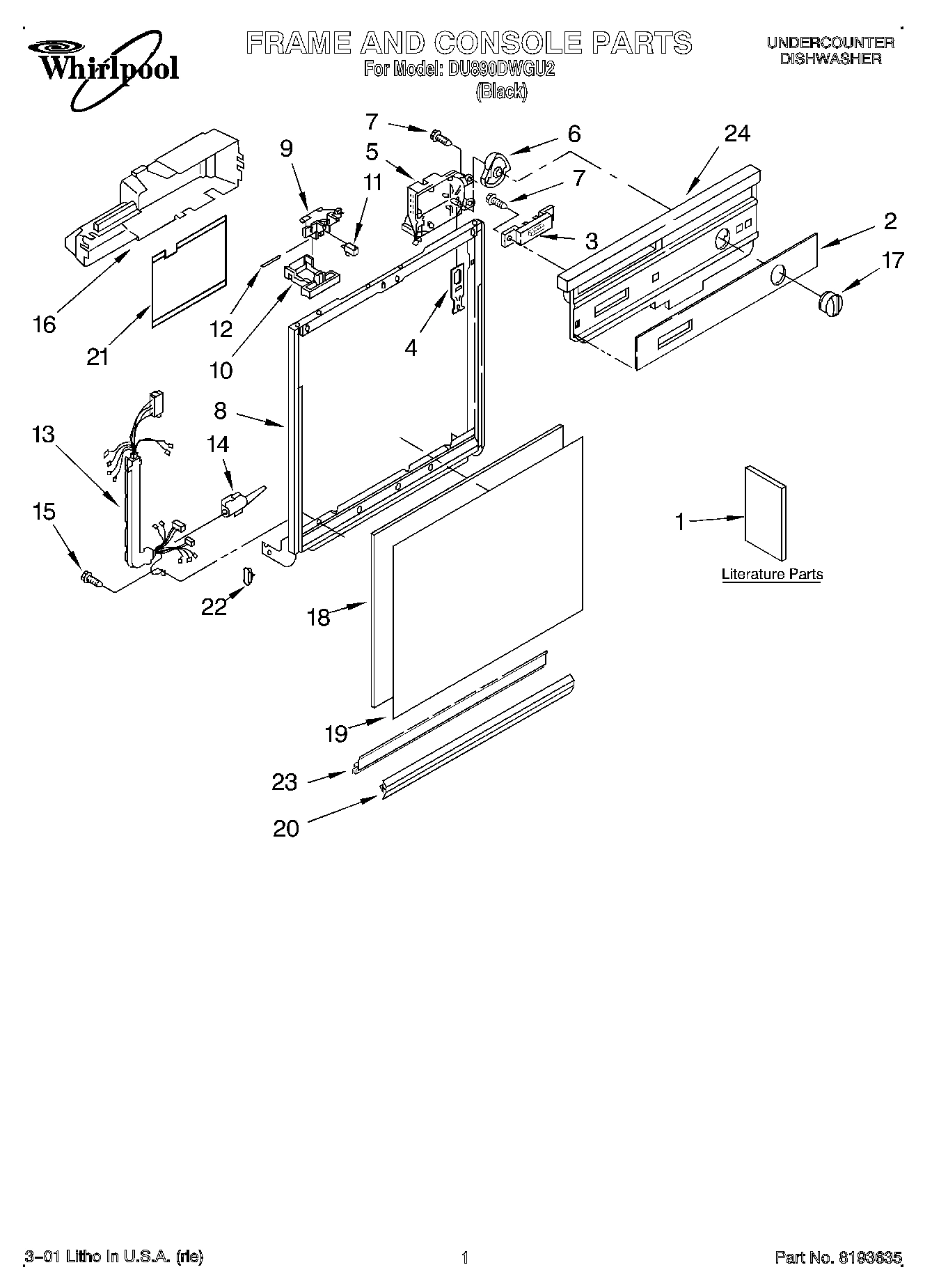 01 - FRAME AND CONSOLE, LITERATURE