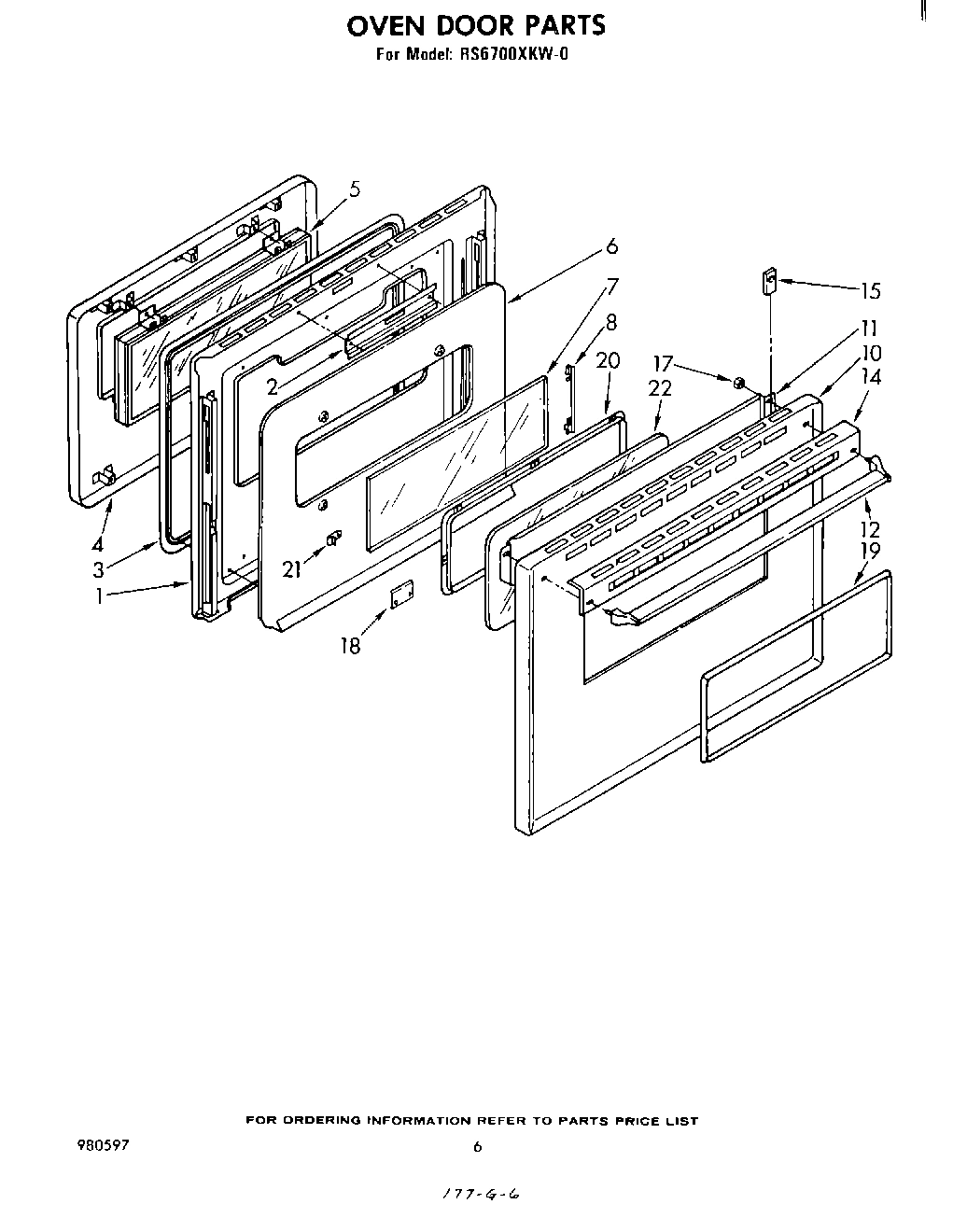 05 - OVEN DOOR , LITERATURE AND OPTIONAL