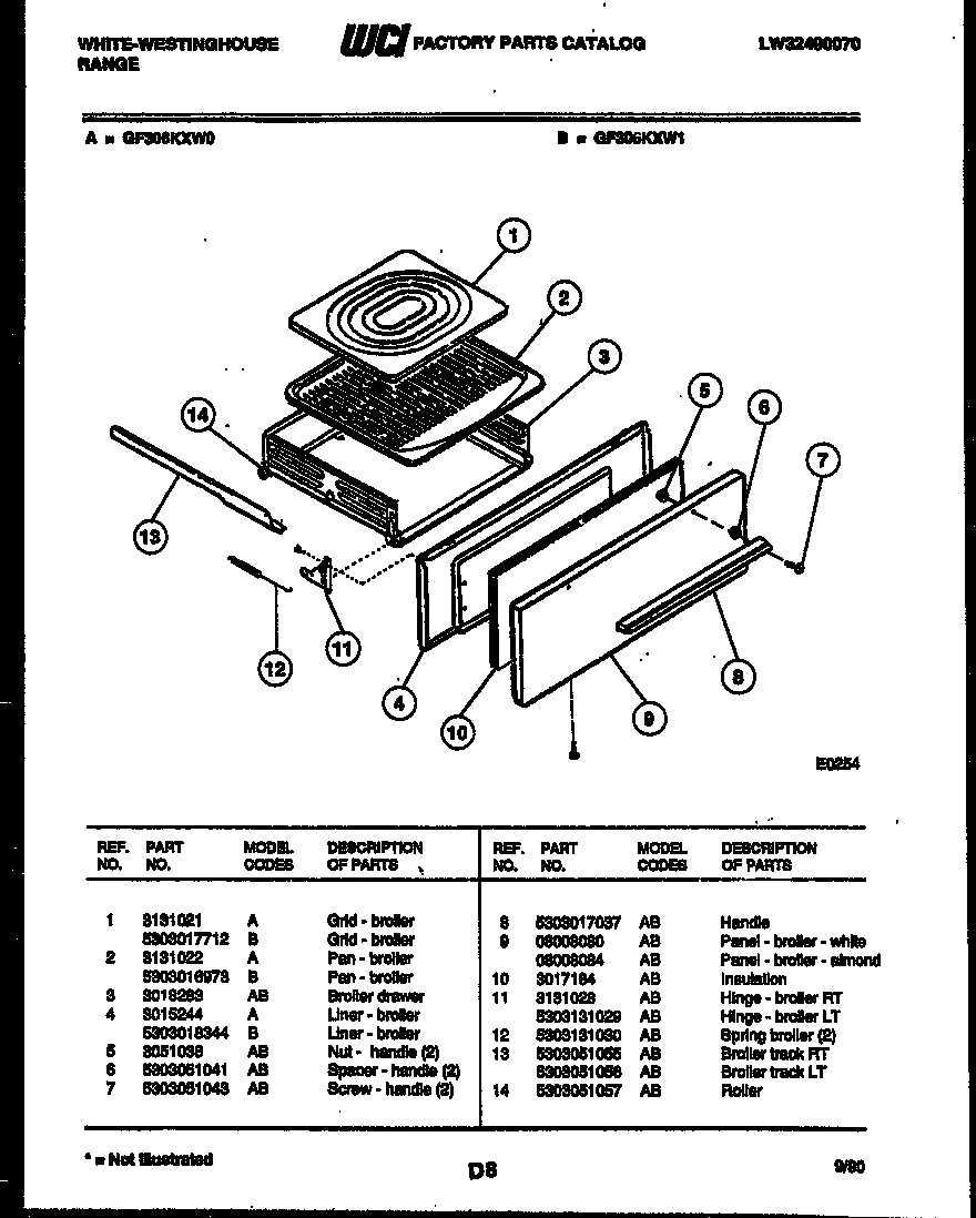 06 - BROILER DRAWER PARTS