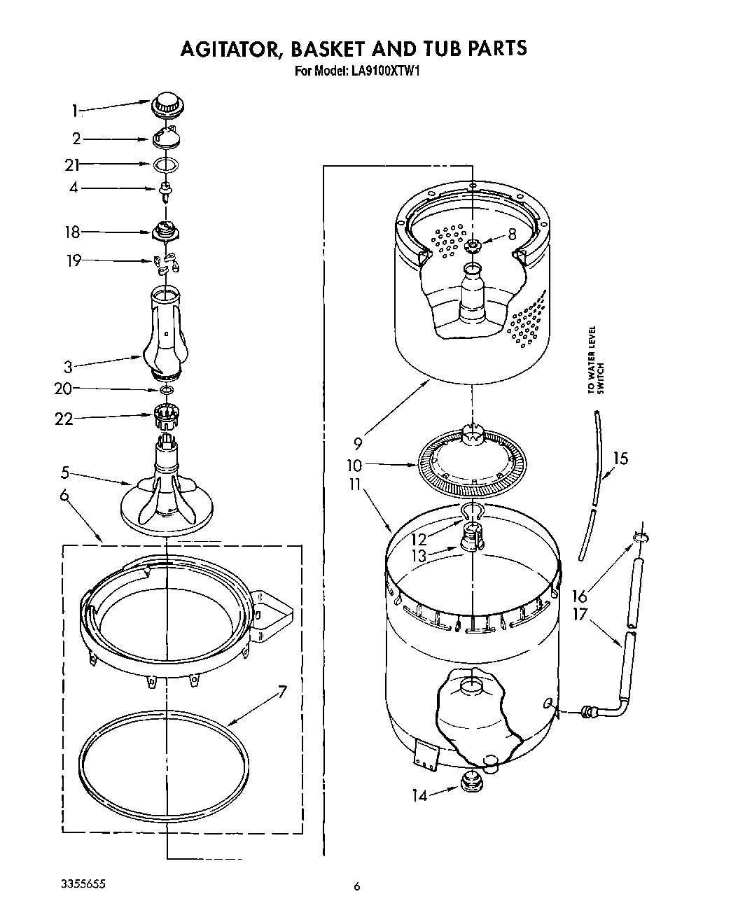 05 - AGITATOR, BASKET AND TUB
