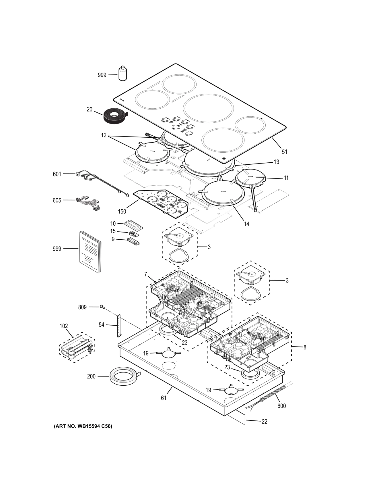 CONTROL PANEL & COOKTOP
