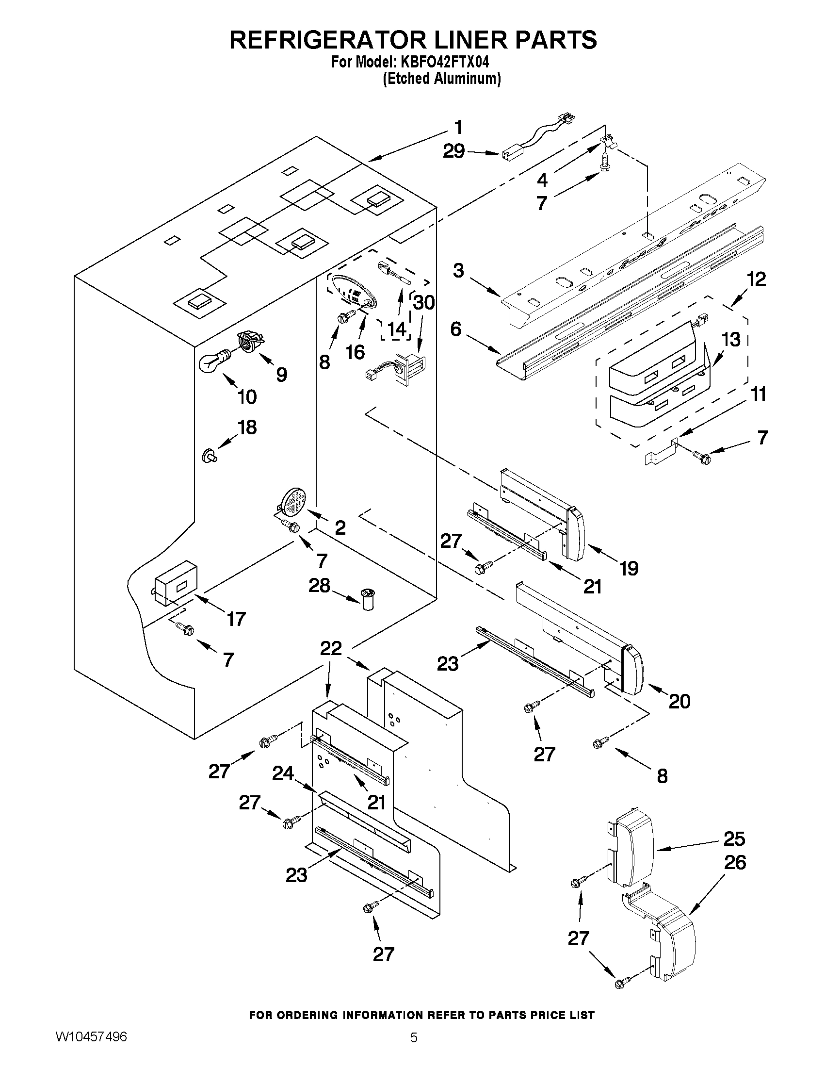 04 - REFRIGERATOR LINER PARTS