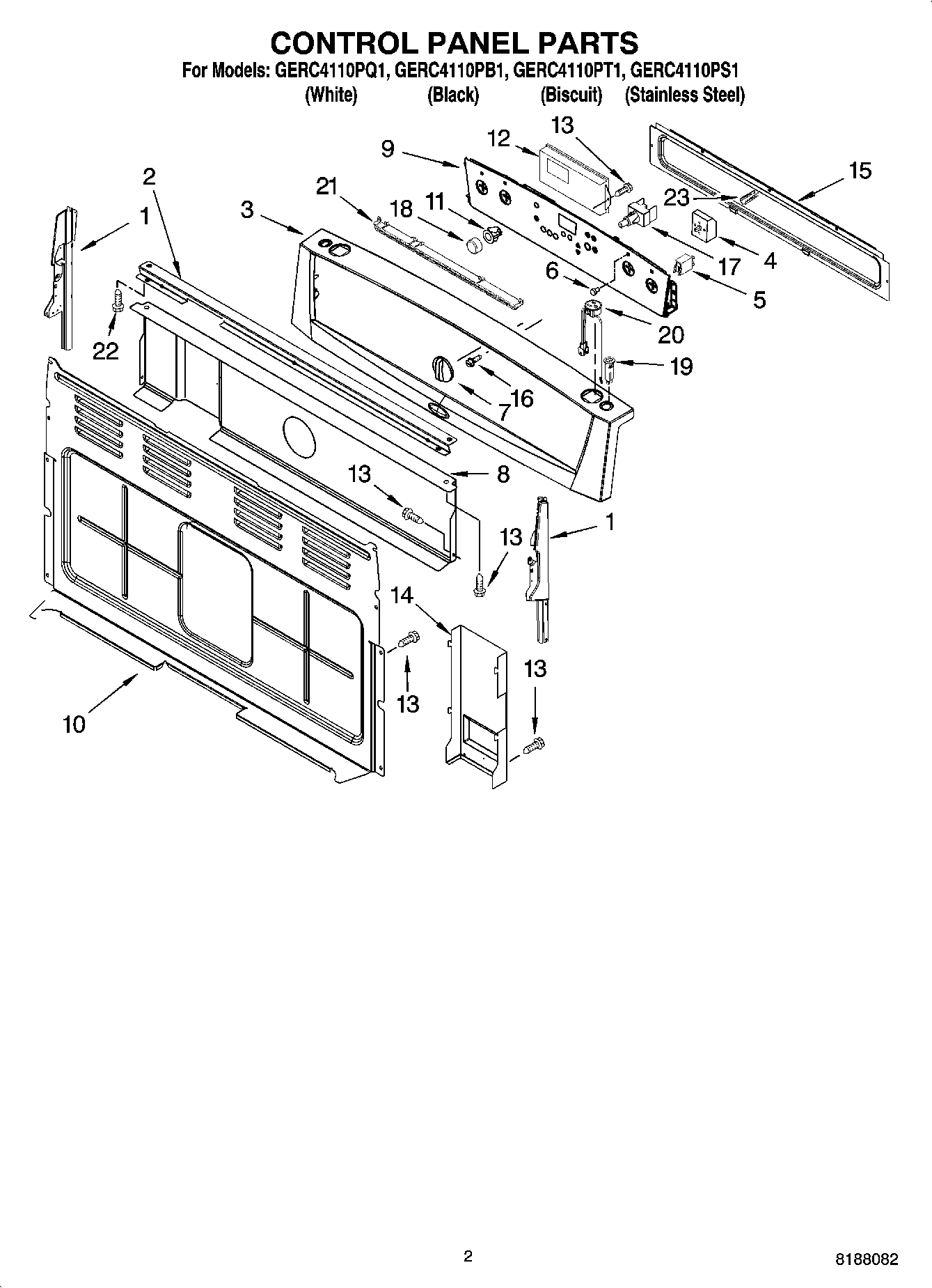 02 - CONTROL PANEL PARTS