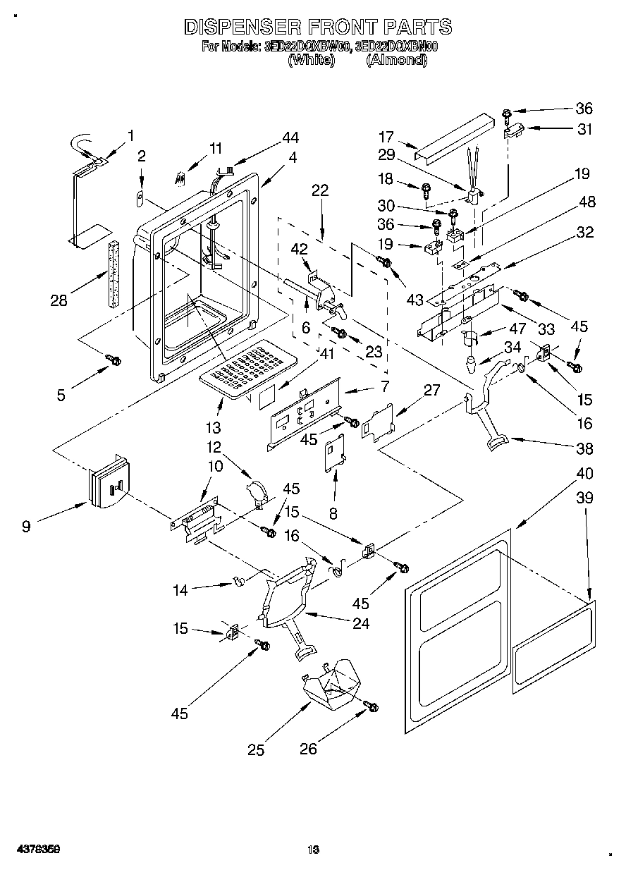 08 - DISPENSER FRONT
