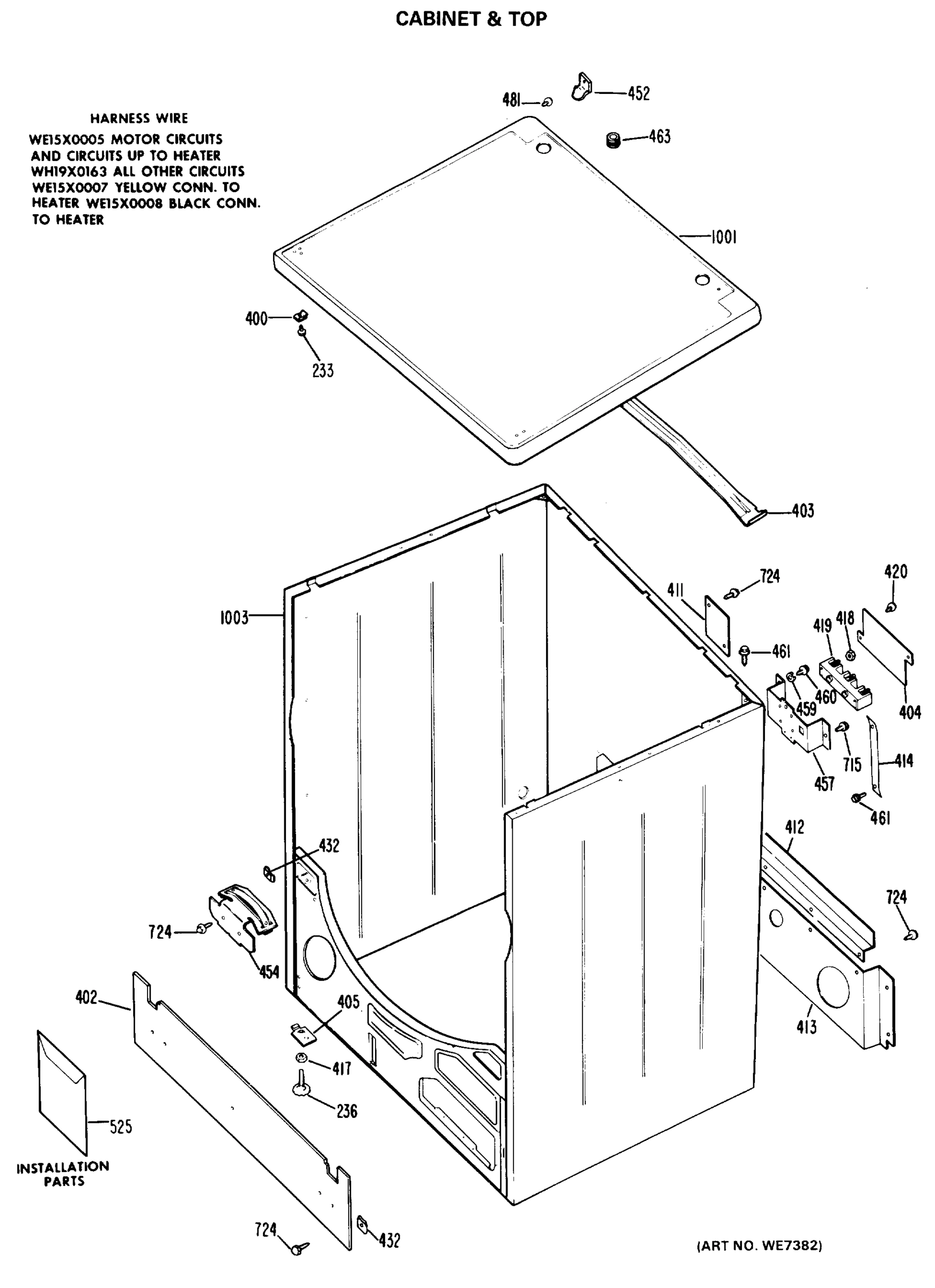 CABINET & TOP