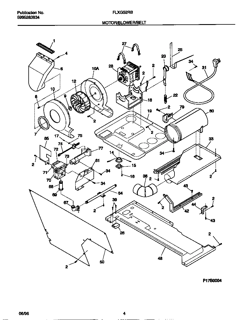 03 - MOTOR/BLOWER/BELT