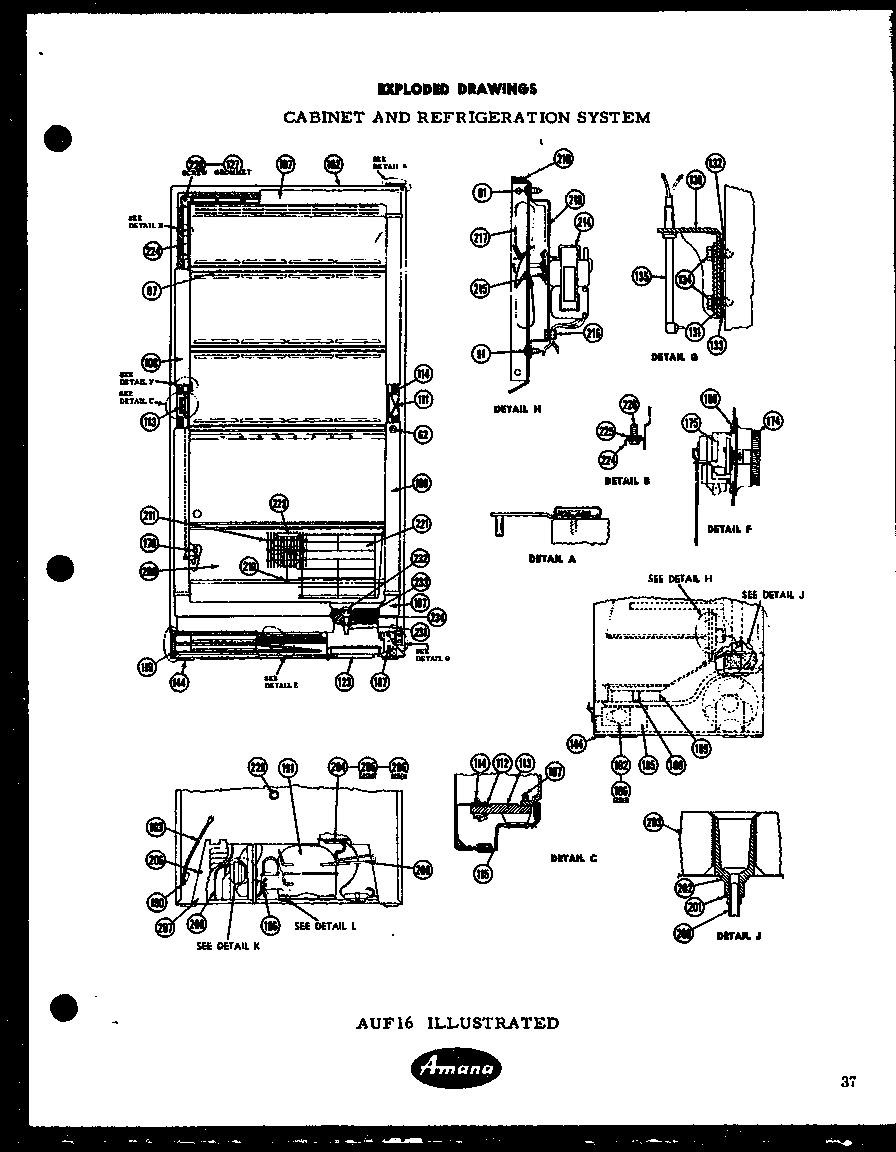 01 - CABINET AND REFRIGERATION SYSTEM