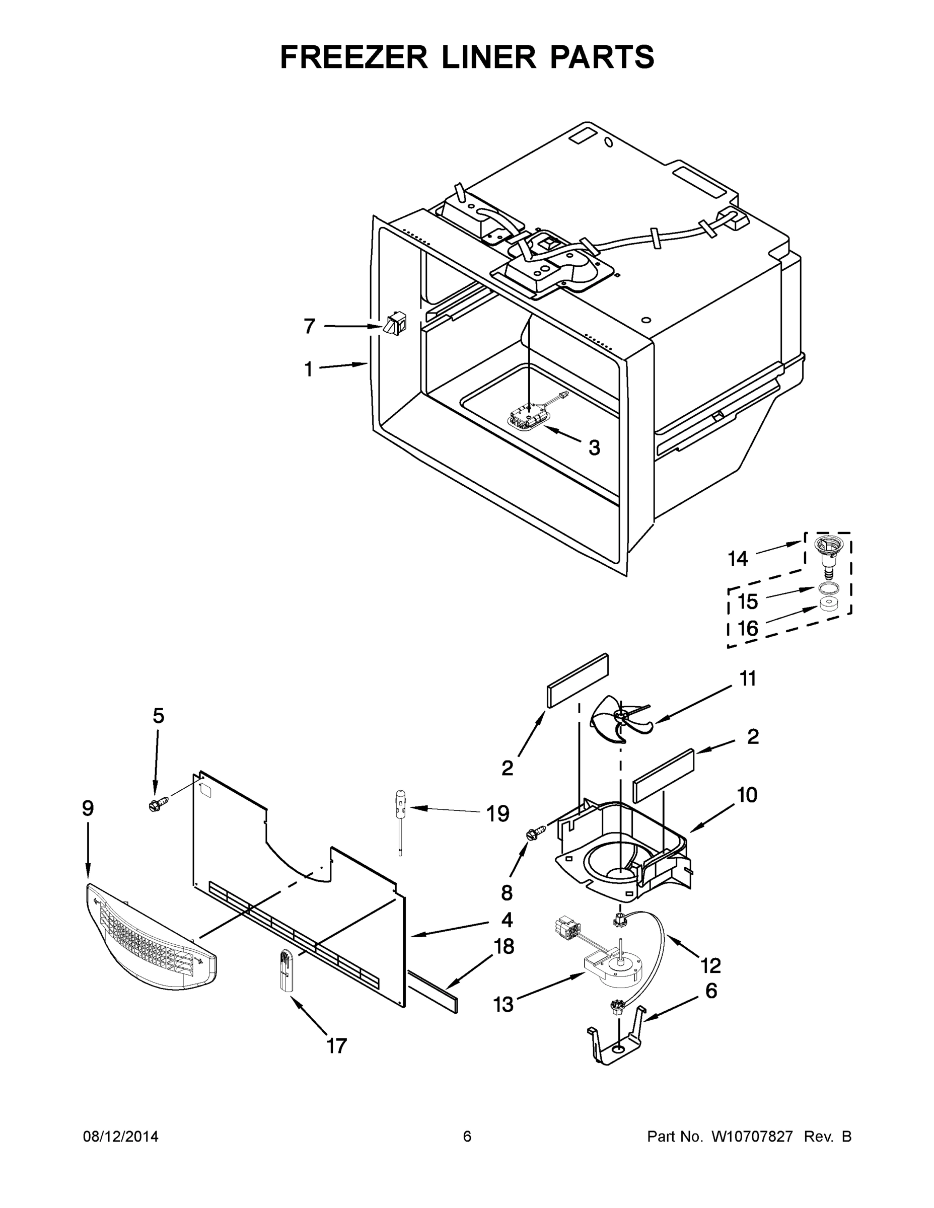 04 - FREEZER LINER PARTS