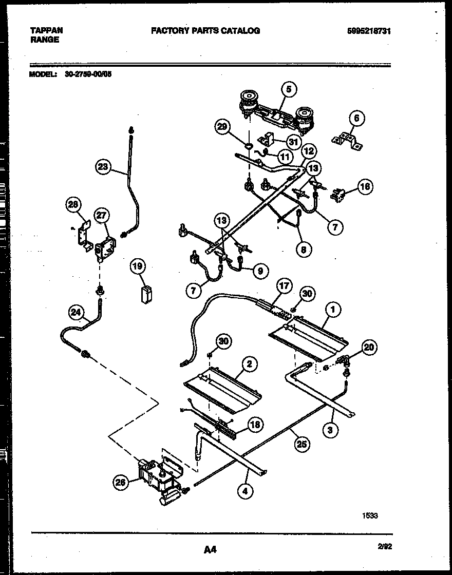04 - BURNER, MANIFOLD AND GAS CONTROL