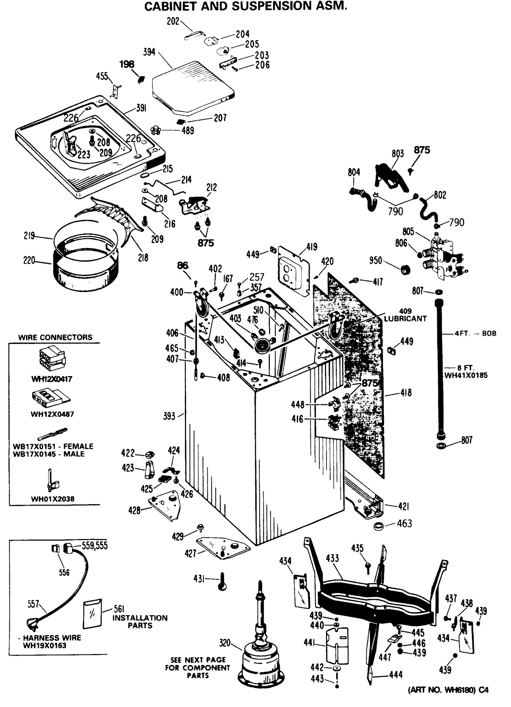CABINET AND SUSPENSION ASM