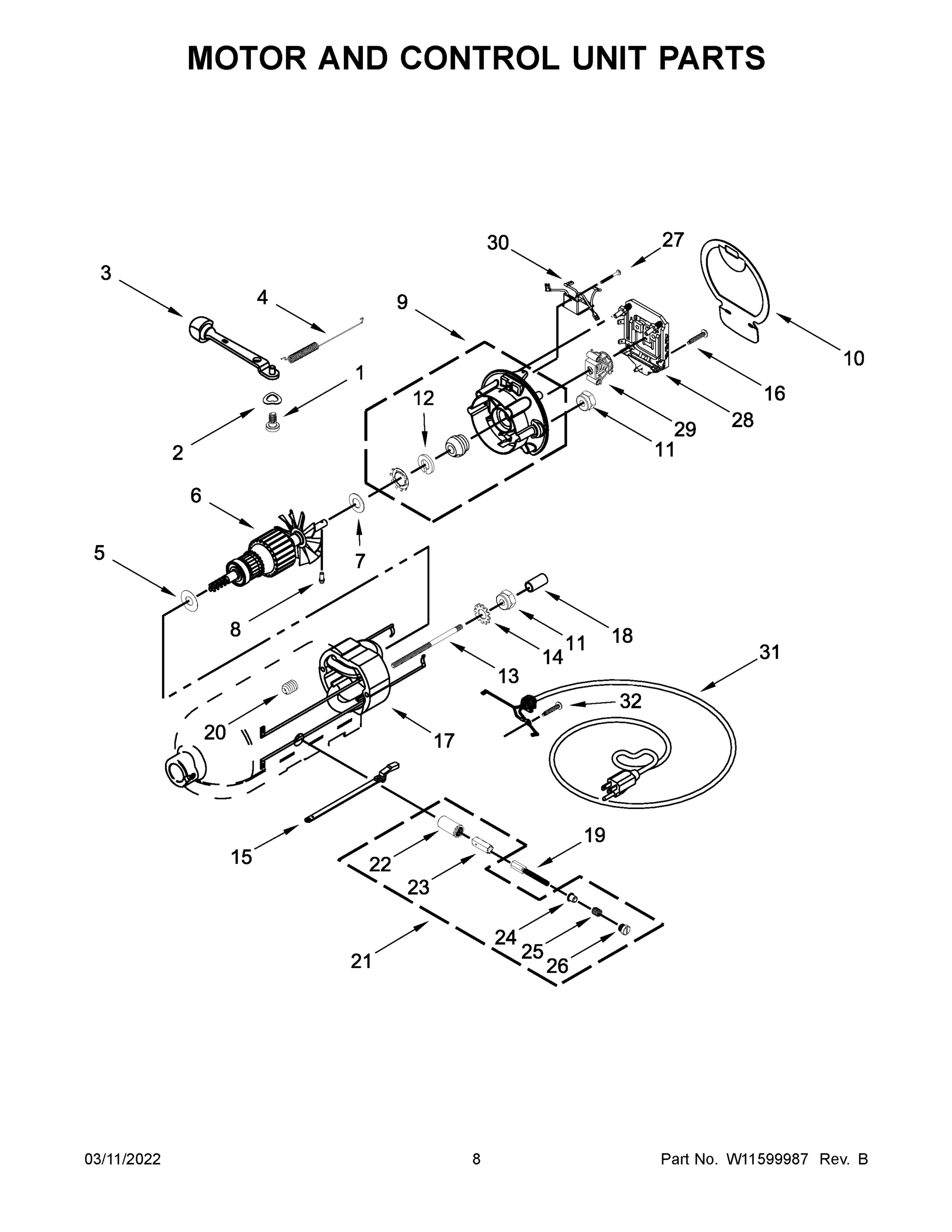05 - MOTOR AND CONTROL UNIT PARTS