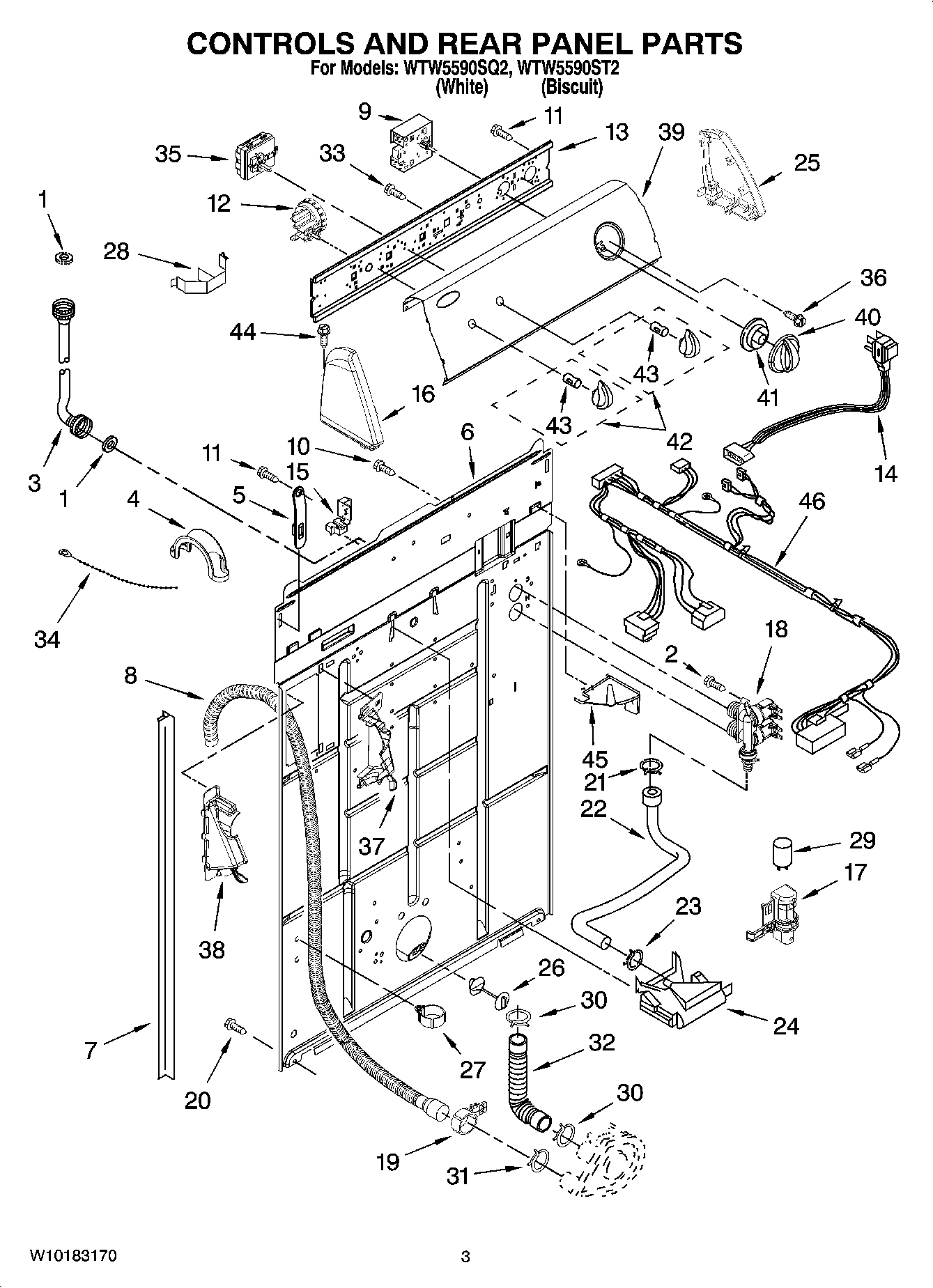02 - CONTROLS AND REAR PANEL PARTS