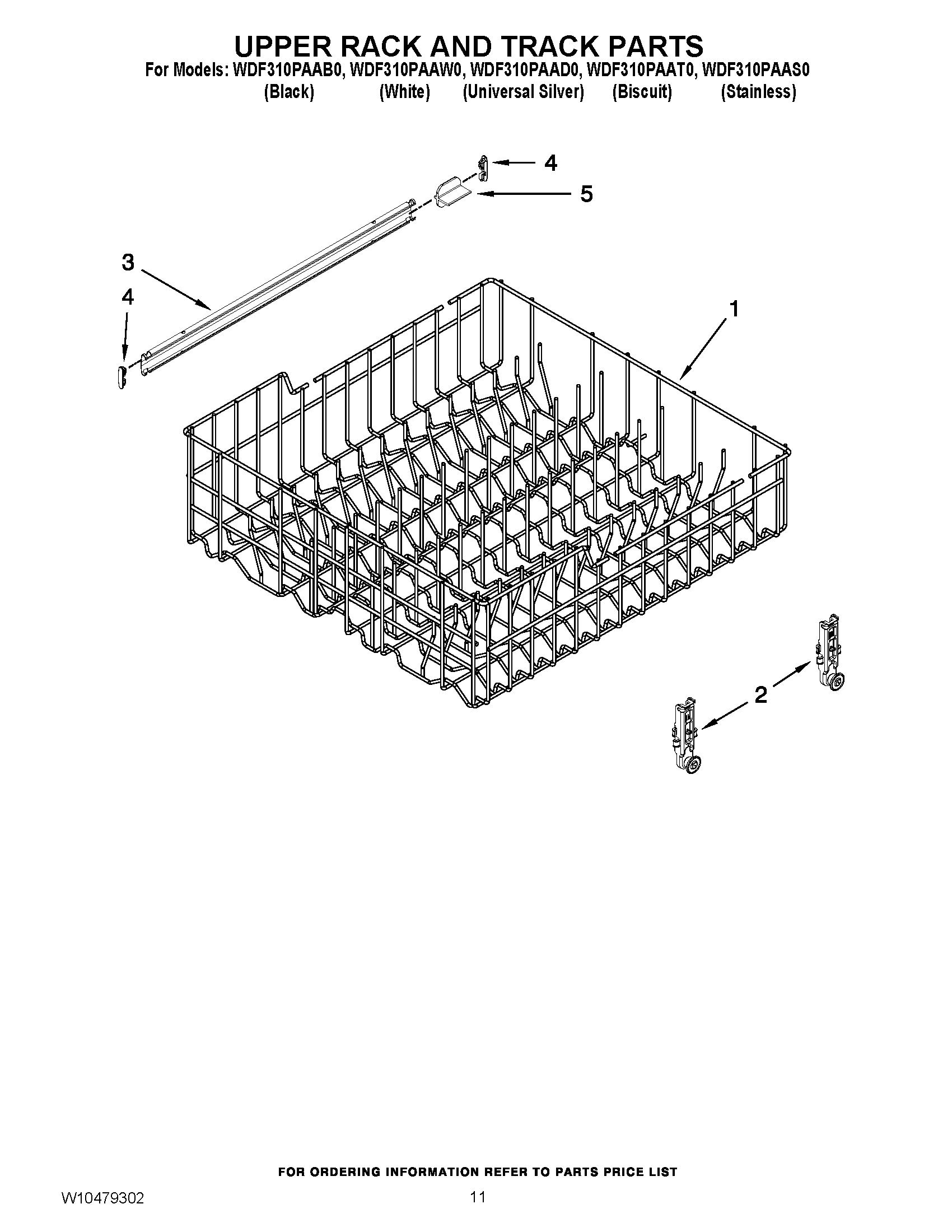 09 - UPPER RACK AND TRACK PARTS