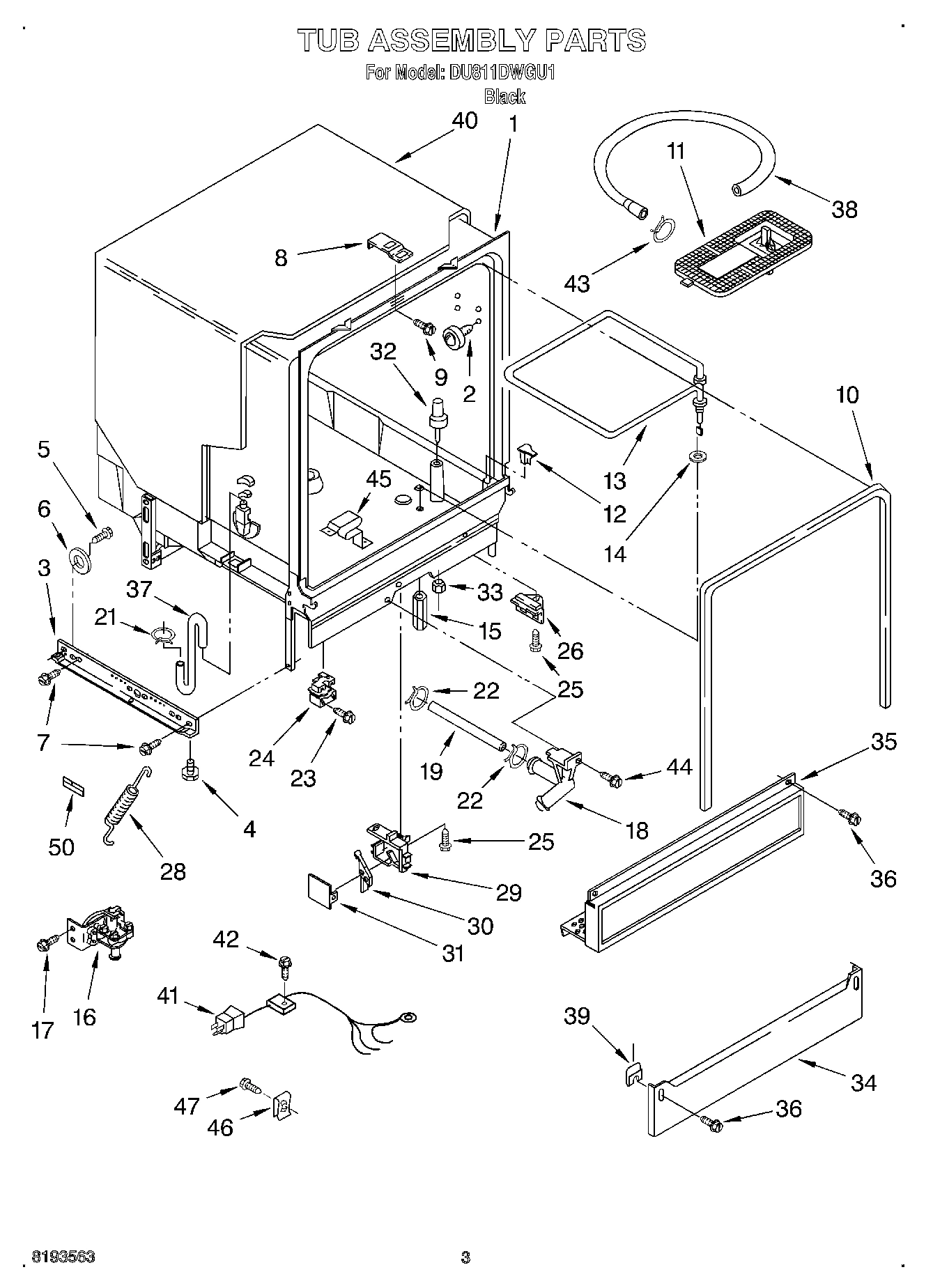 03 - TUB ASSEMBLY