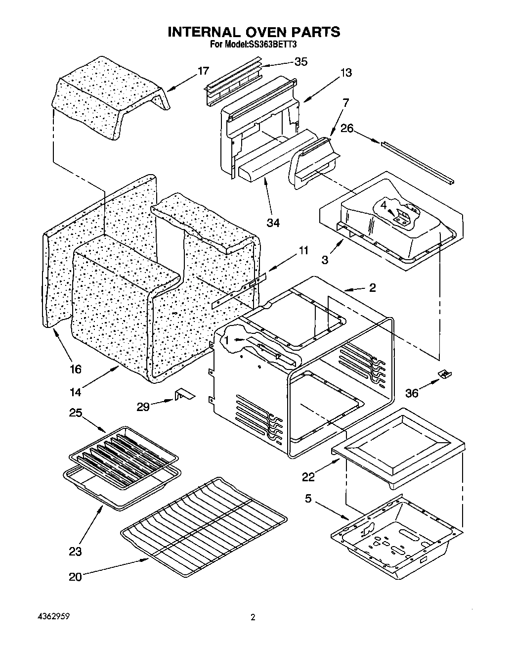 02 - INTERNAL OVEN, LIT/OPTIONAL