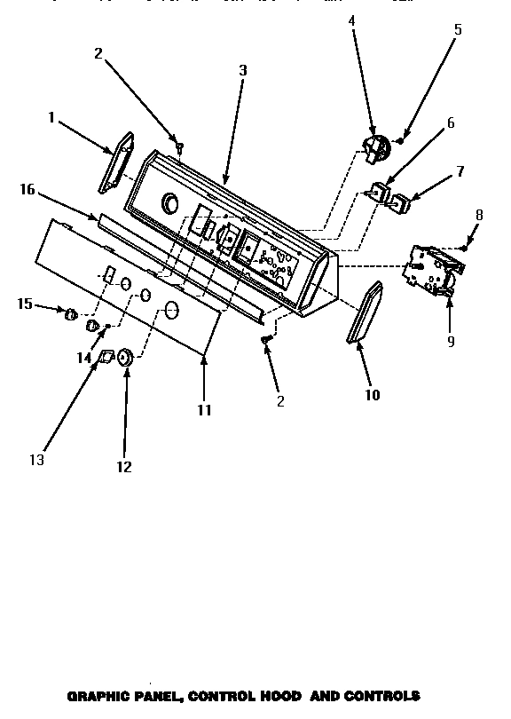 08 - GRAPHIC PANEL, CONTROL HOOD & CONTROLS