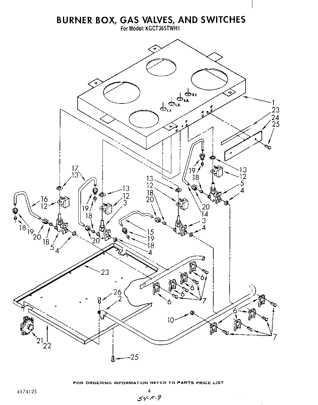 03 - BURNER BOX, GAS VALVES, AND SWITCHES