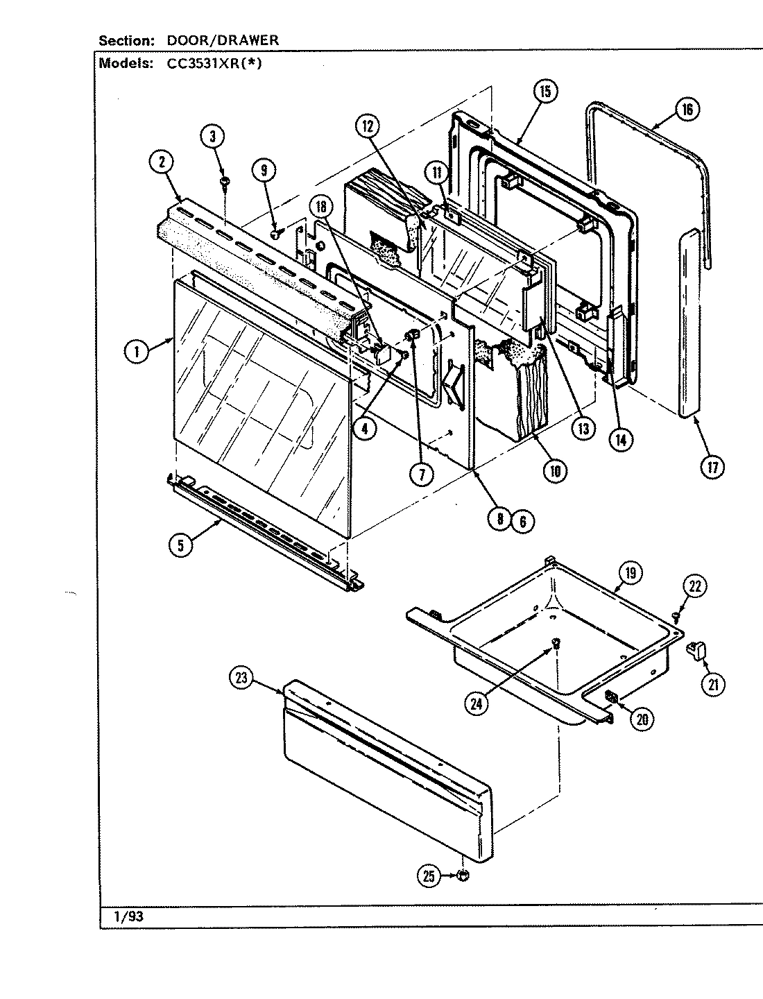 04 - DOOR/DRAWER (CC3531XRx)