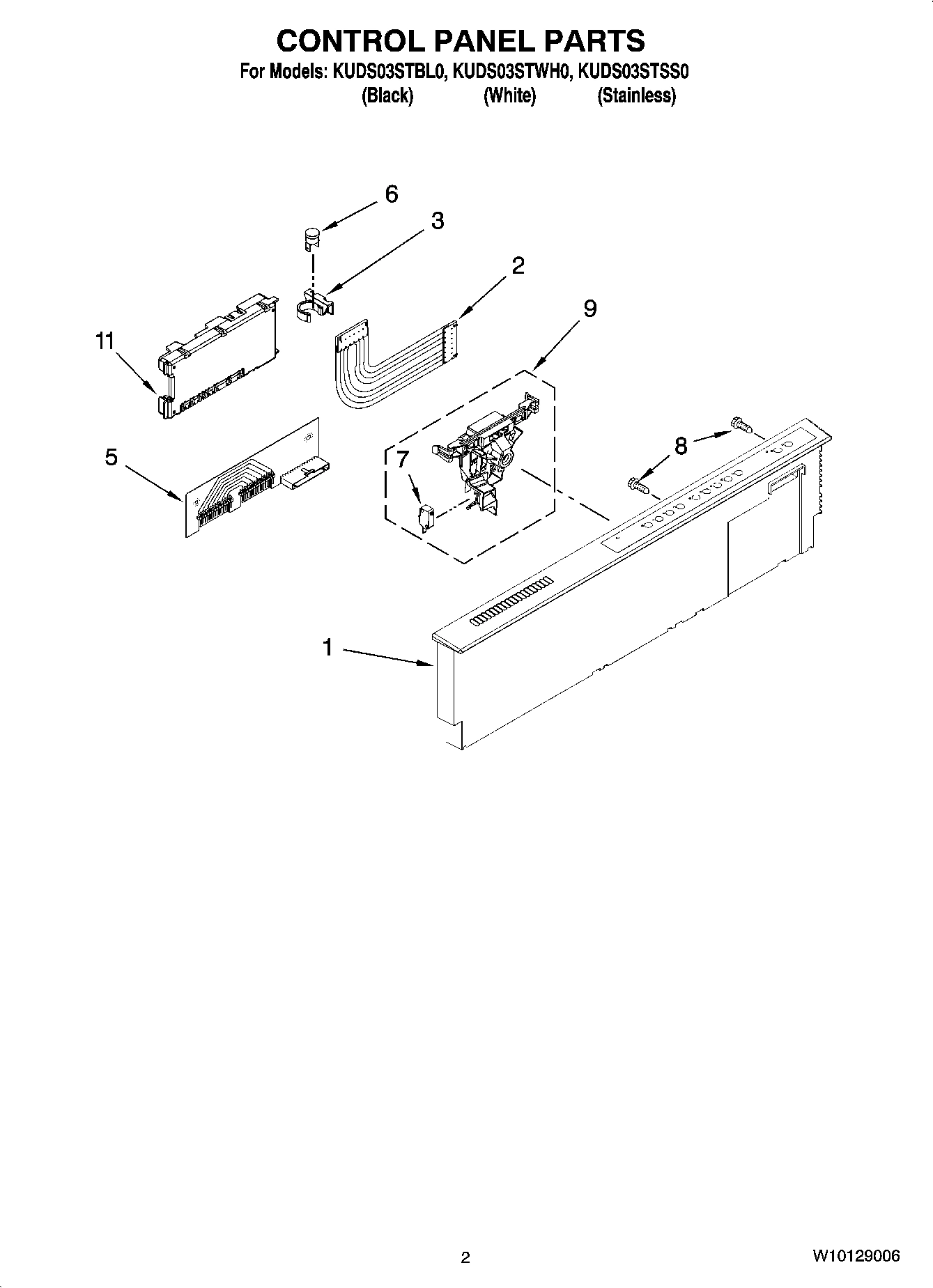 02 - CONTROL PANEL PARTS