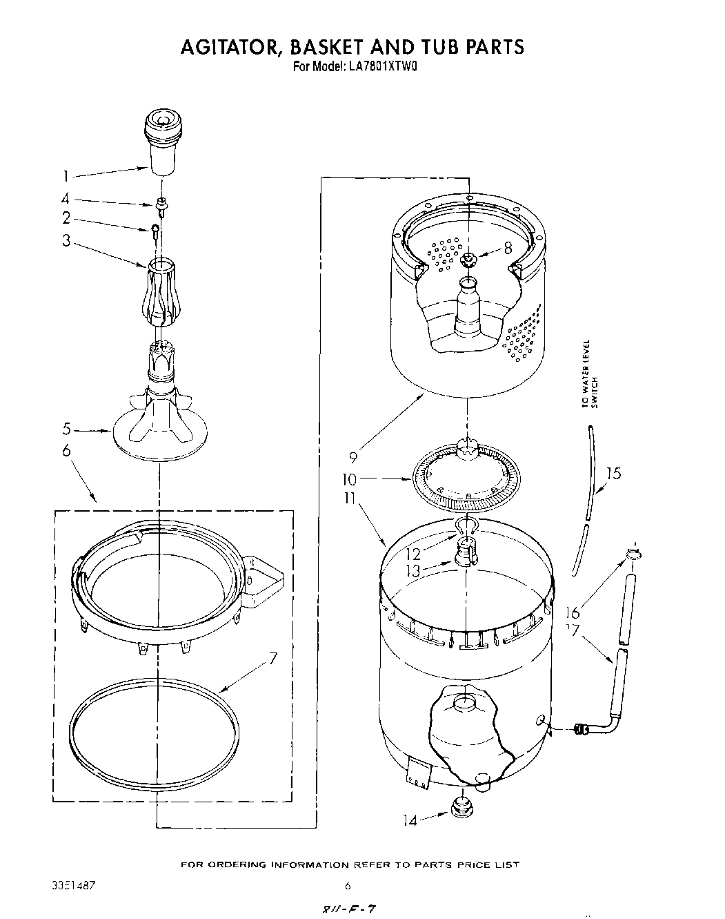04 - AGITATOR, BASKET AND TUB