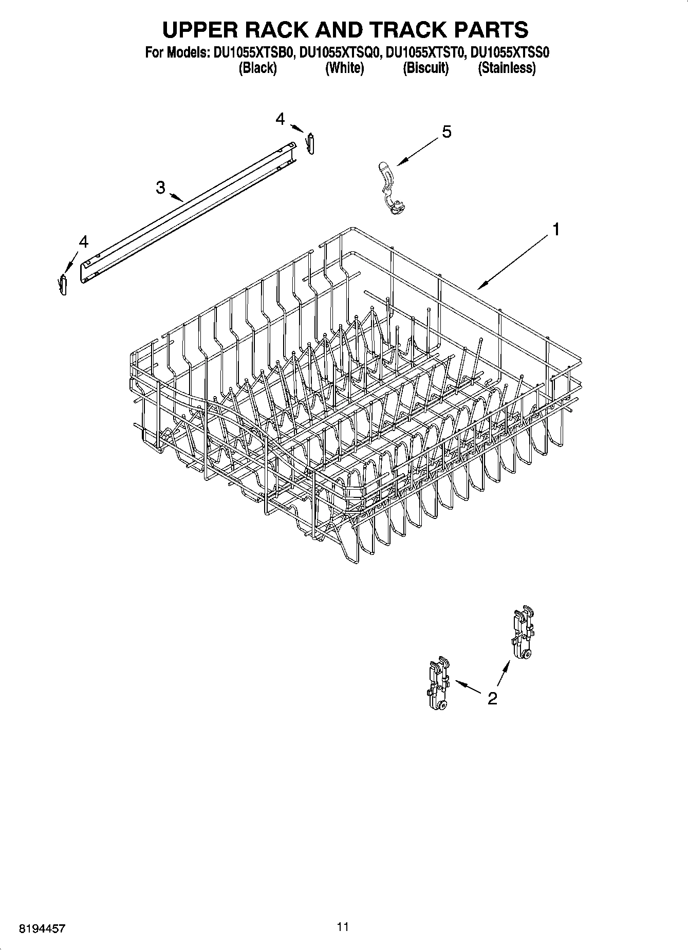 09 - UPPER RACK AND TRACK PARTS