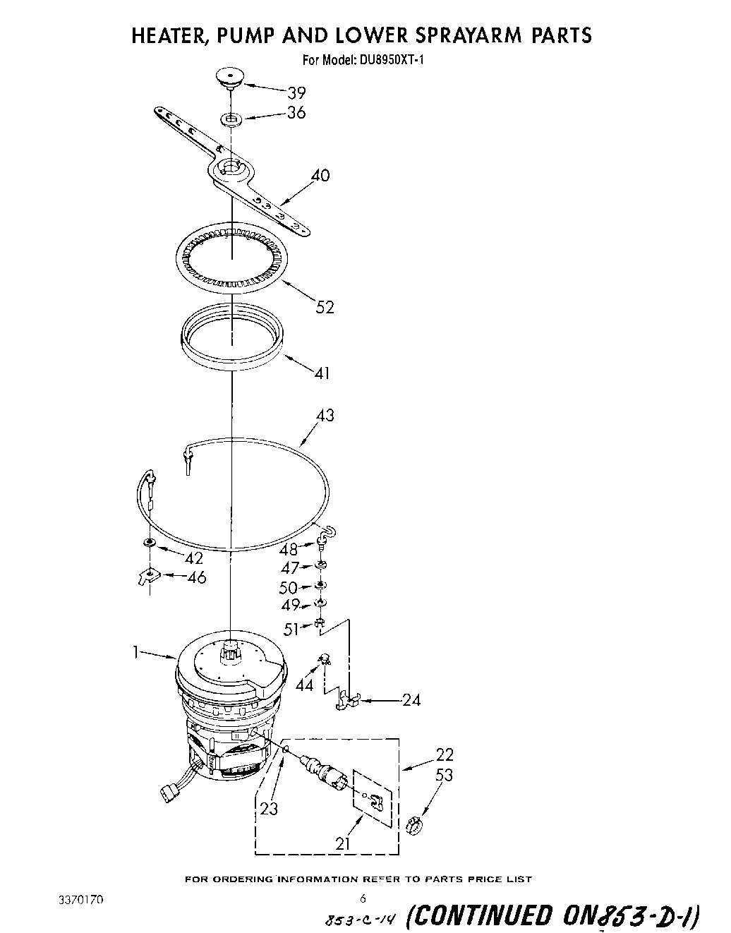 04 - HEATER, PUMP AND LOWER SPRAY ARM