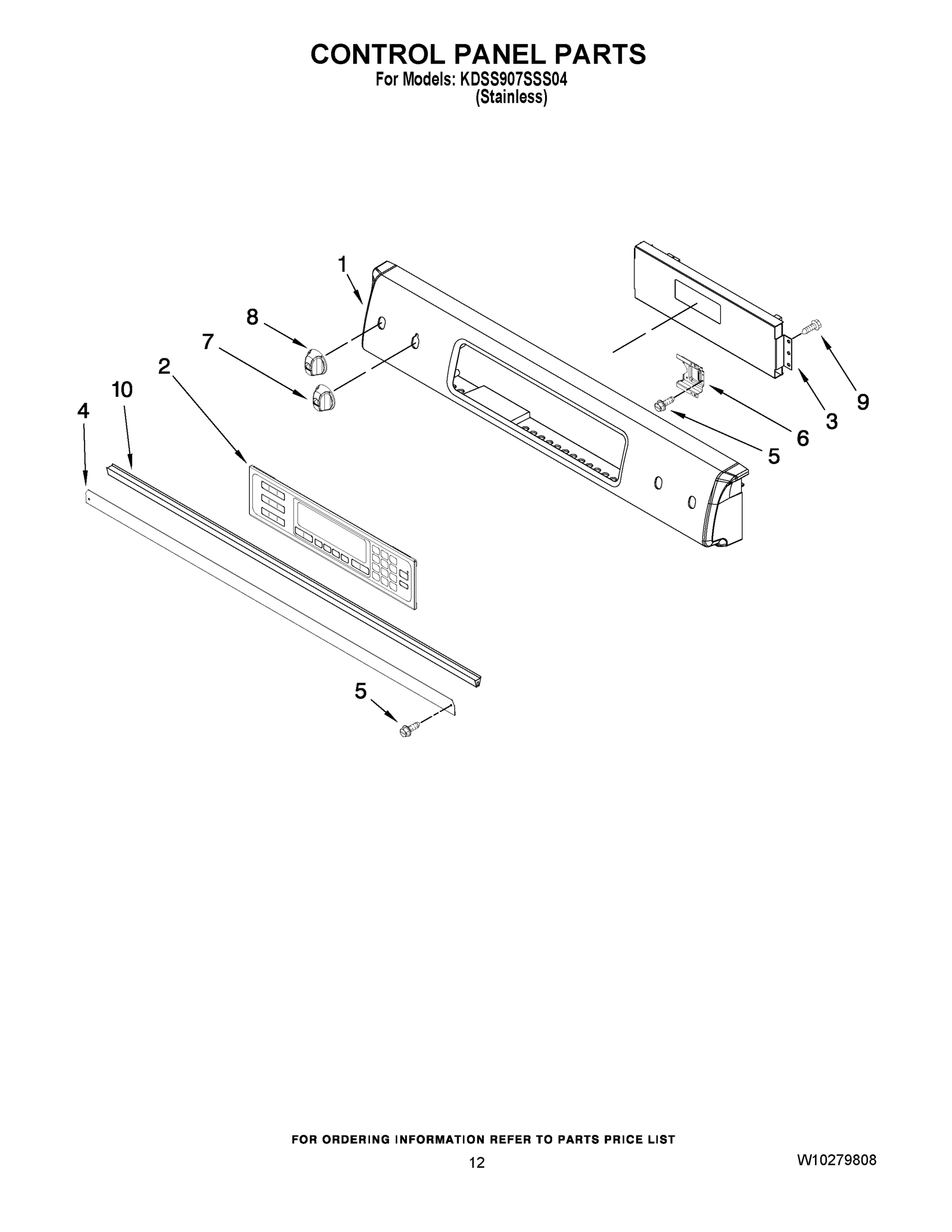 09 - CONTROL PANEL PARTS