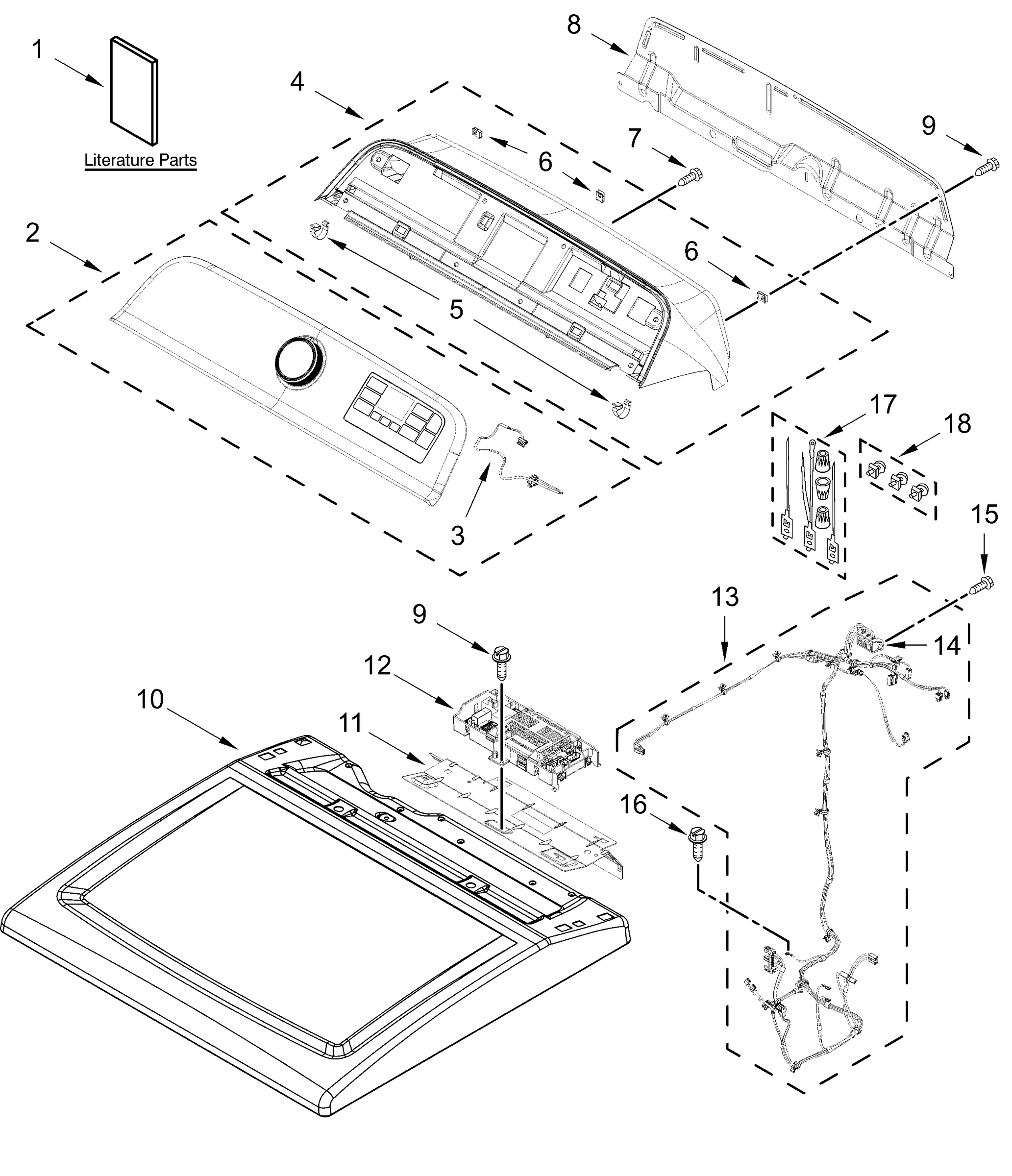 TOP AND CONSOLE PARTS