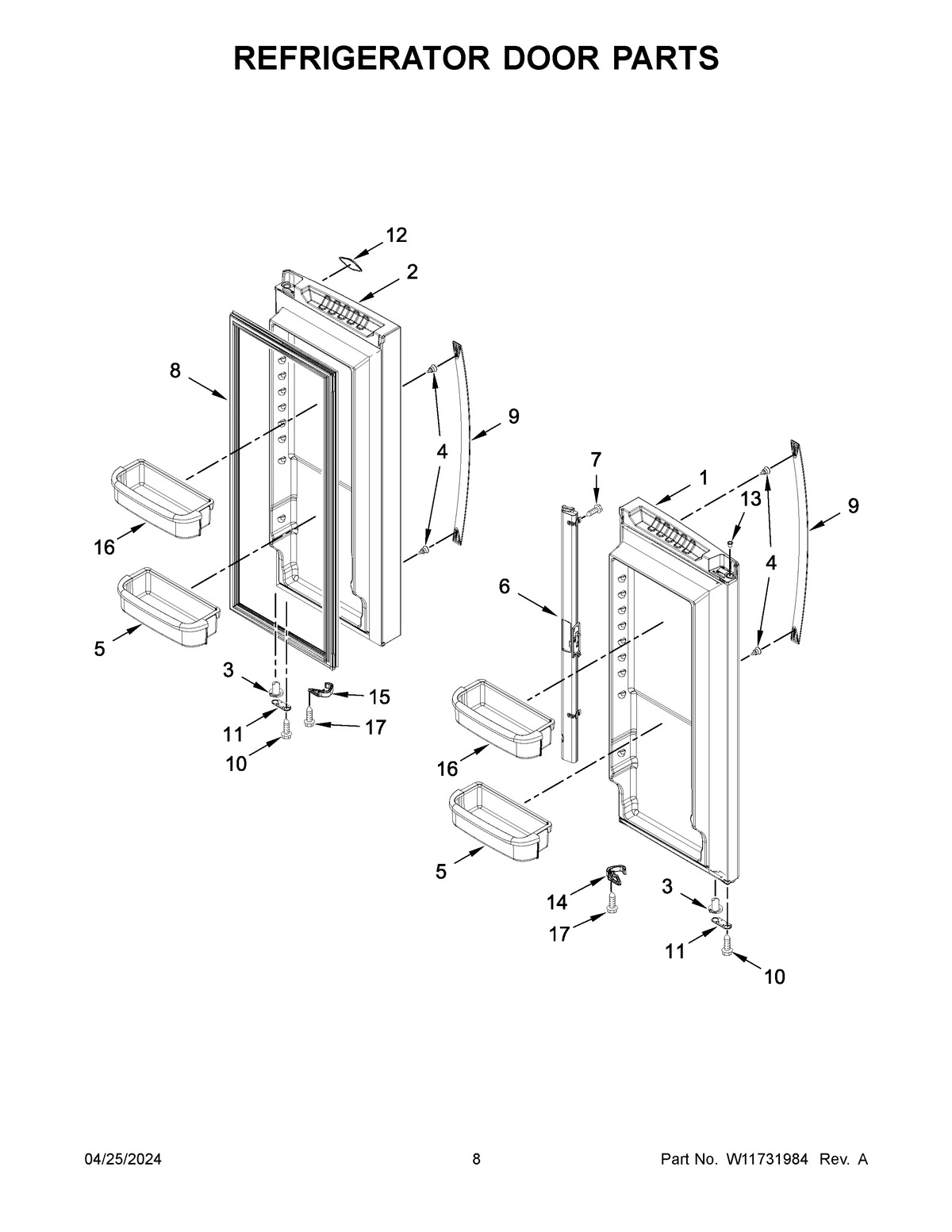 05 - REFRIGERATOR DOOR PARTS