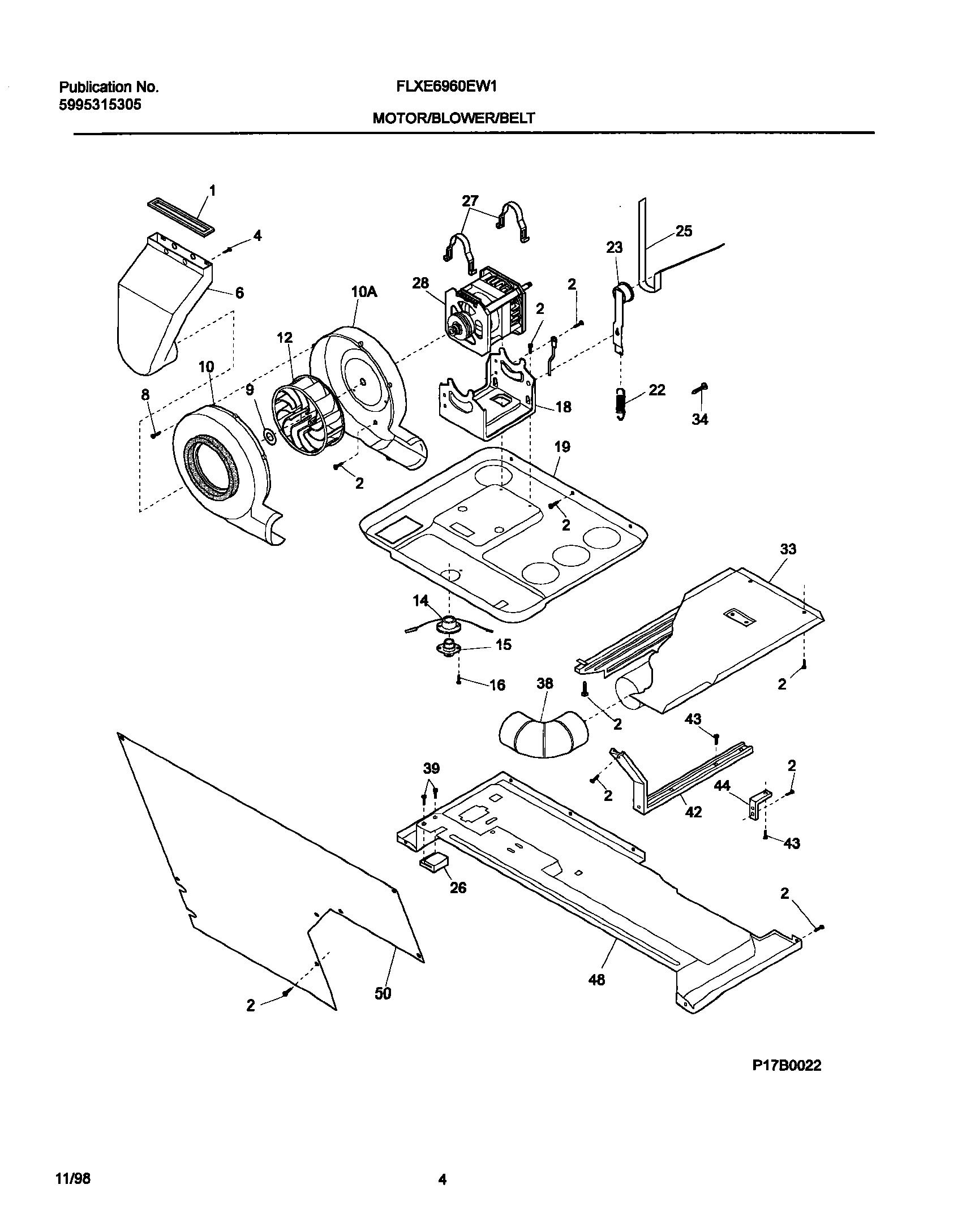 05 - MOTOR/BLOWER/BELT