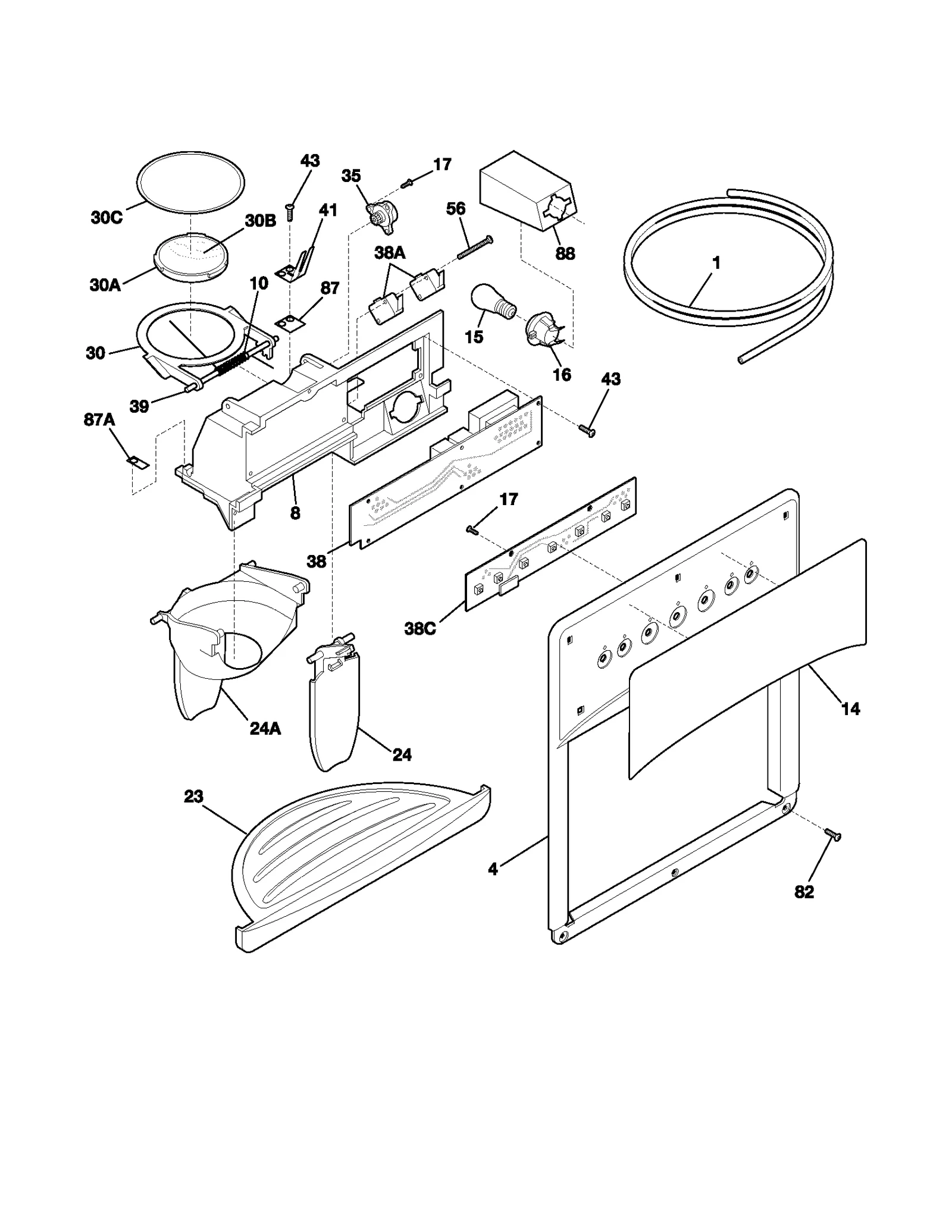 ICE & WATER DISPENSER