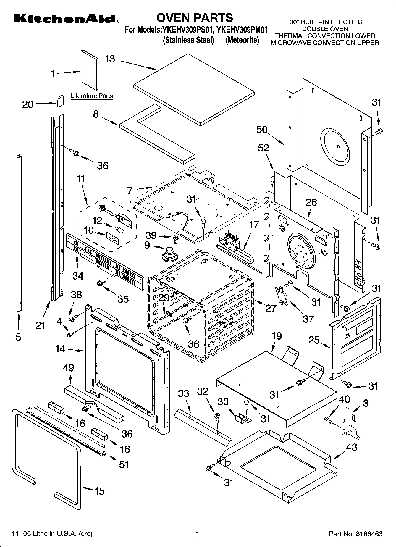 01 - OVEN PARTS