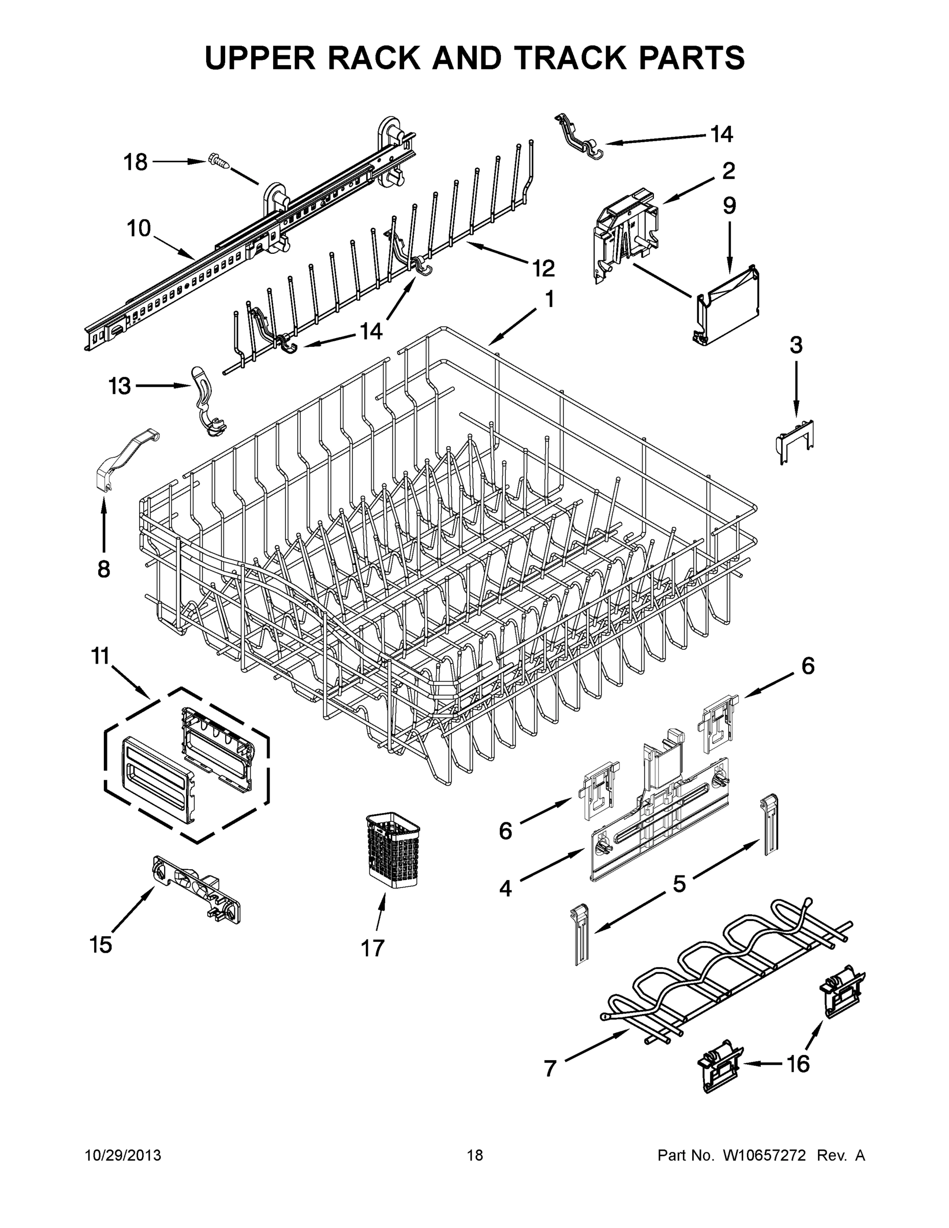 10 - UPPER RACK AND TRACK PARTS